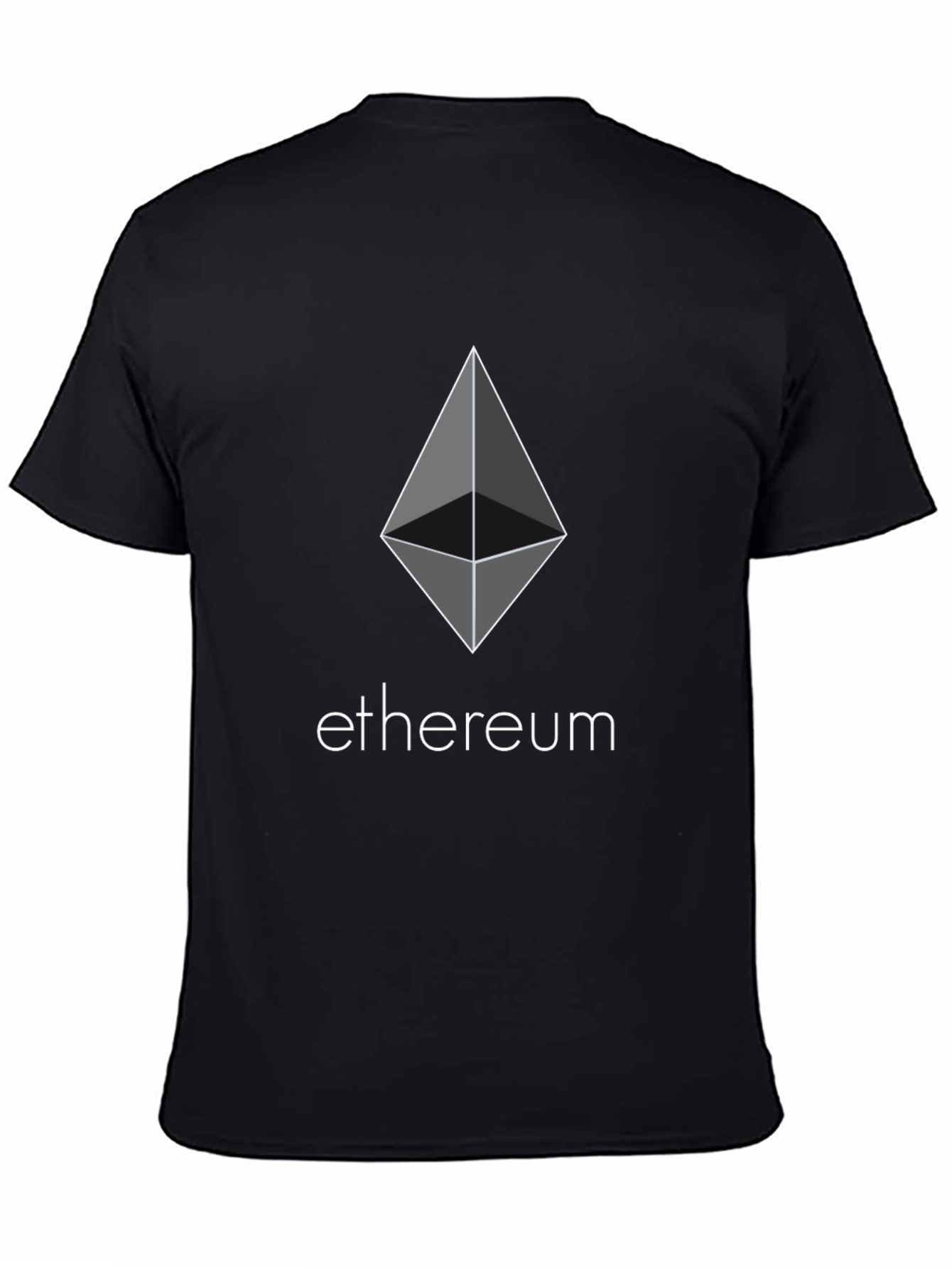 Ethereum Logo Black T-Shirt - Crypto Fashion