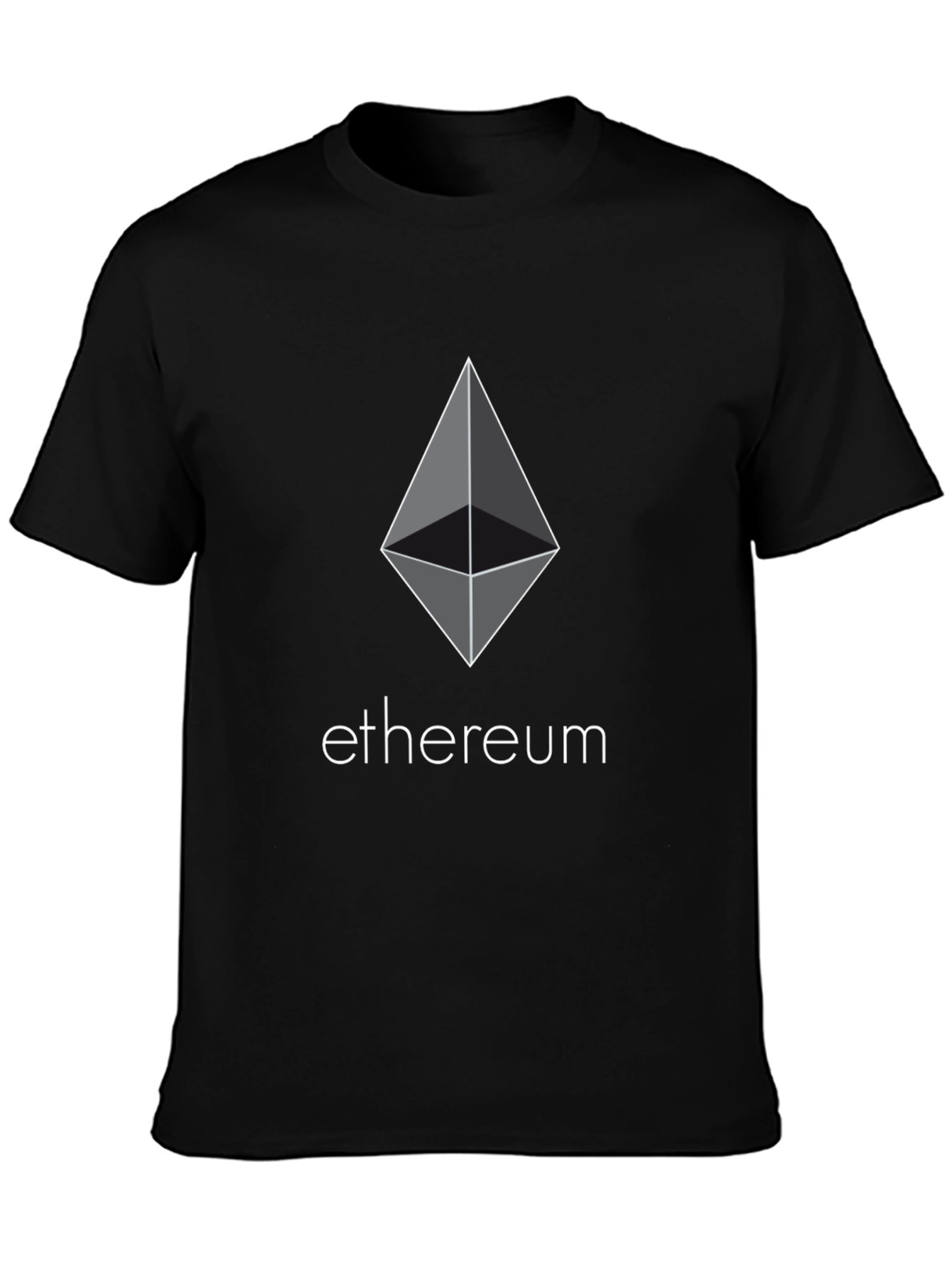Ethereum Logo Black T-Shirt - Crypto Fashion