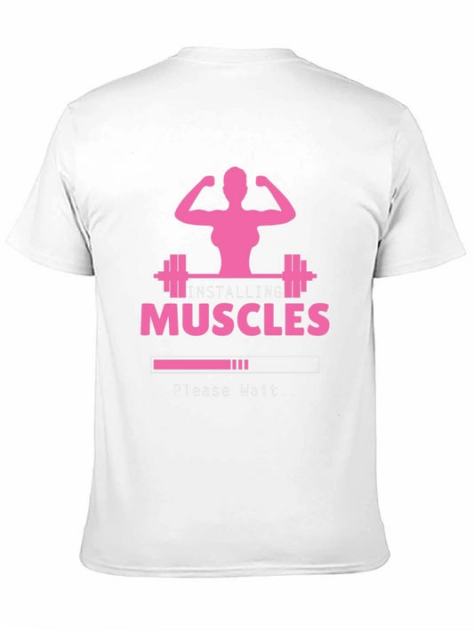 Installing Muscles Graphic Tee - Black