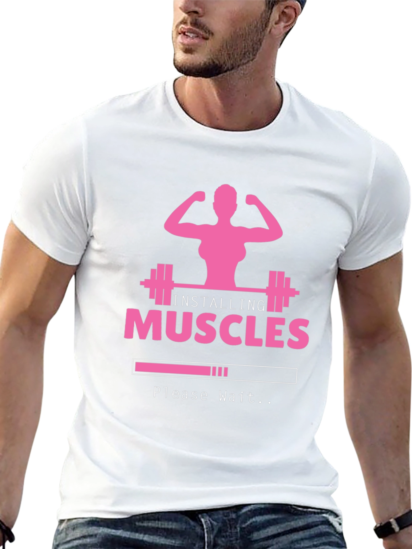 Installing Muscles Graphic Tee - Black