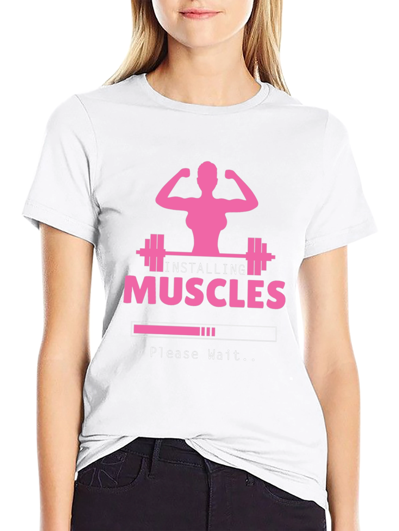 Installing Muscles Graphic Tee - Black