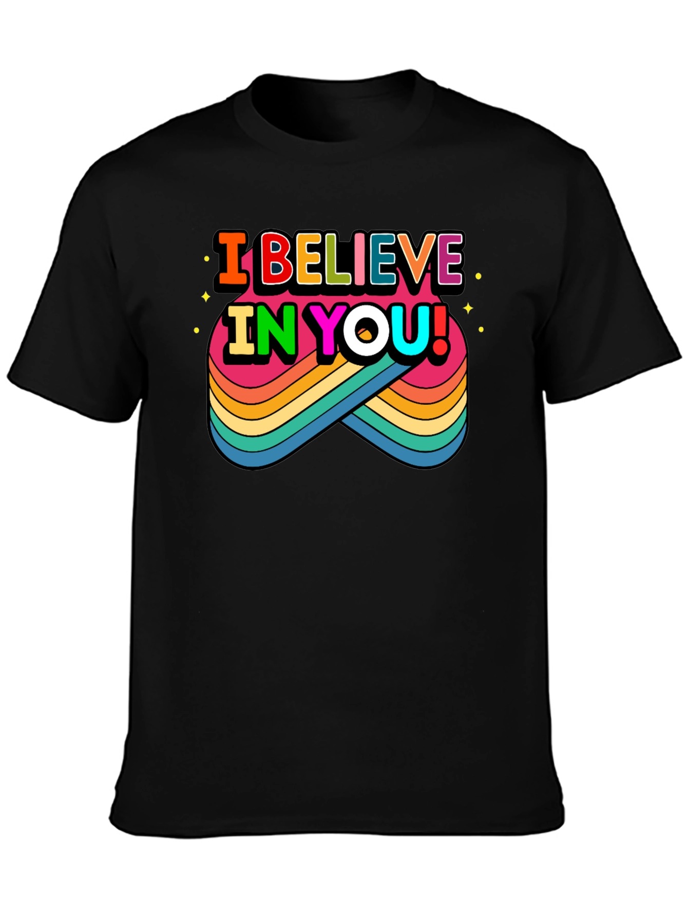 Believe in You Rainbow Graphic Tee