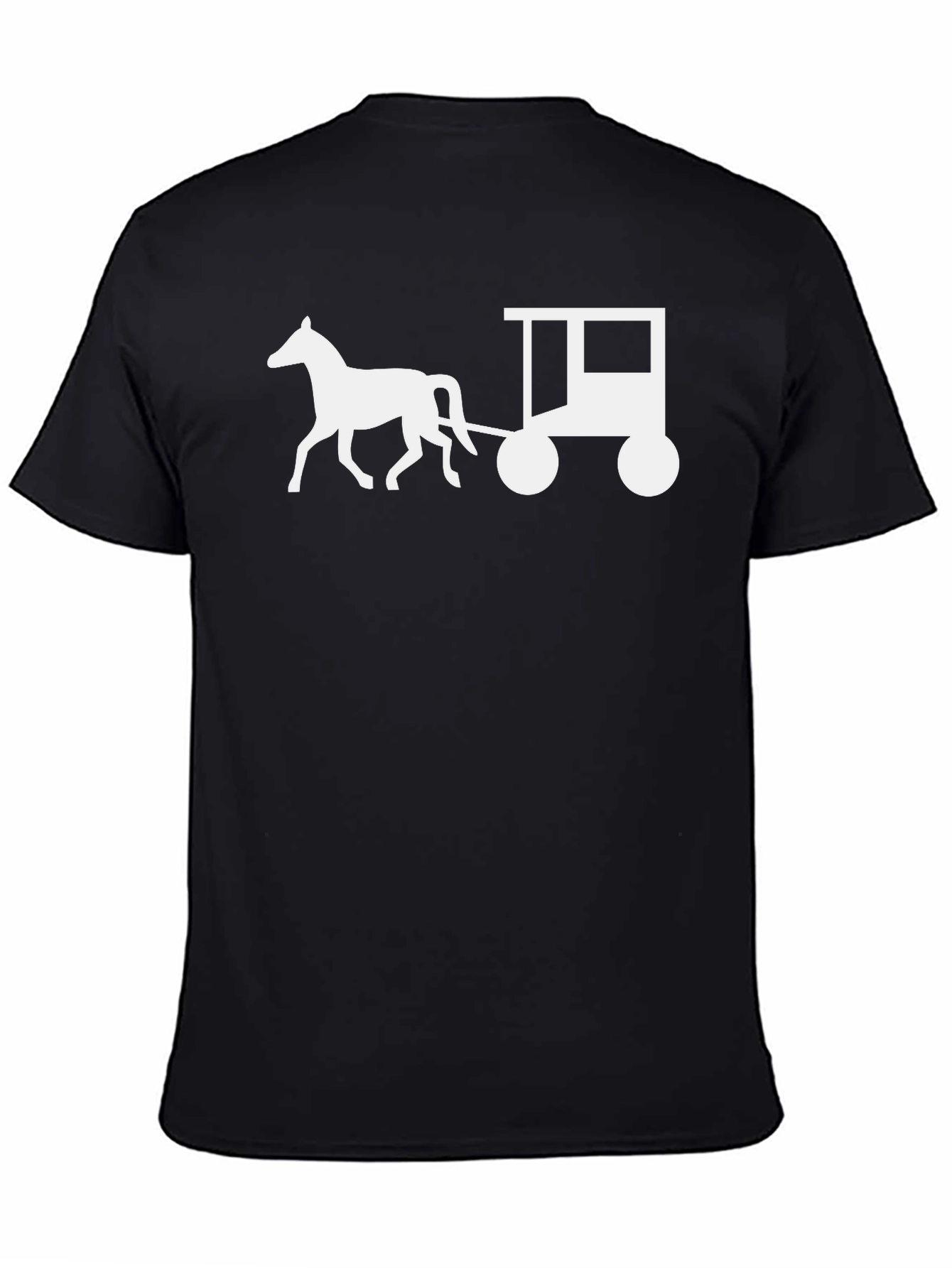 Horse and Cart Graphic Tee - Black