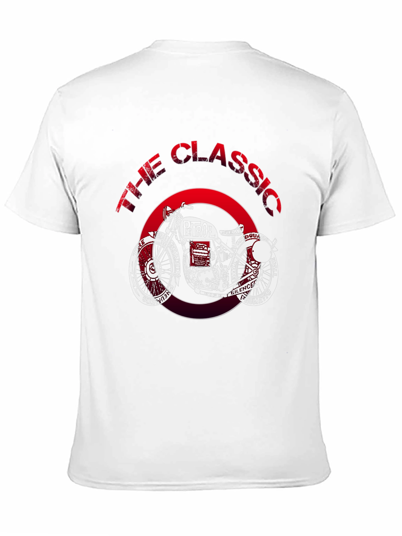 Classic Petrol Motorcycle Graphic T-Shirt