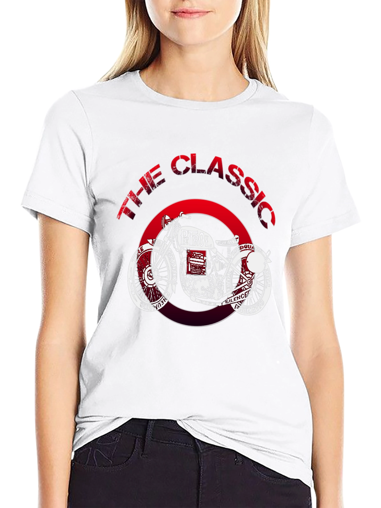 Classic Petrol Motorcycle Graphic T-Shirt