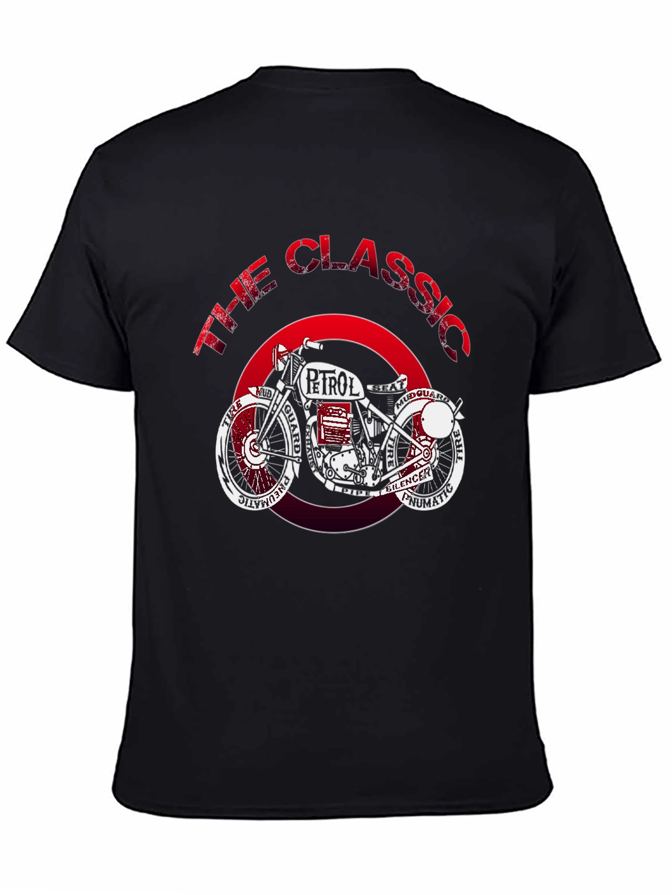 Classic Petrol Motorcycle Graphic T-Shirt