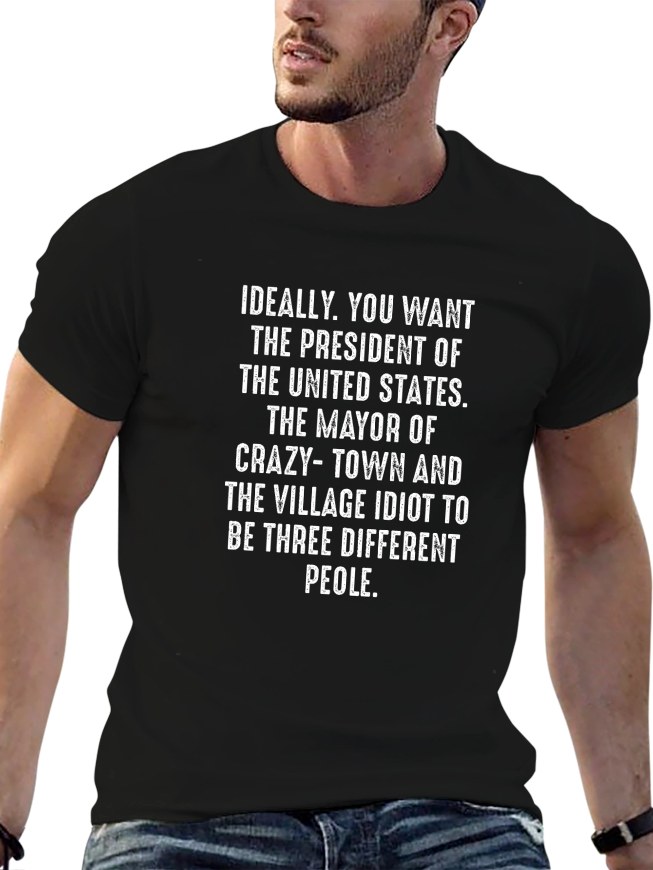 Political Statement T-Shirt: Three Different People