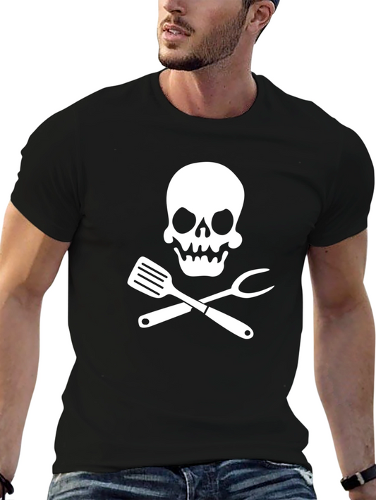 Chef Skull T-Shirt: Culinary Pirate Style!