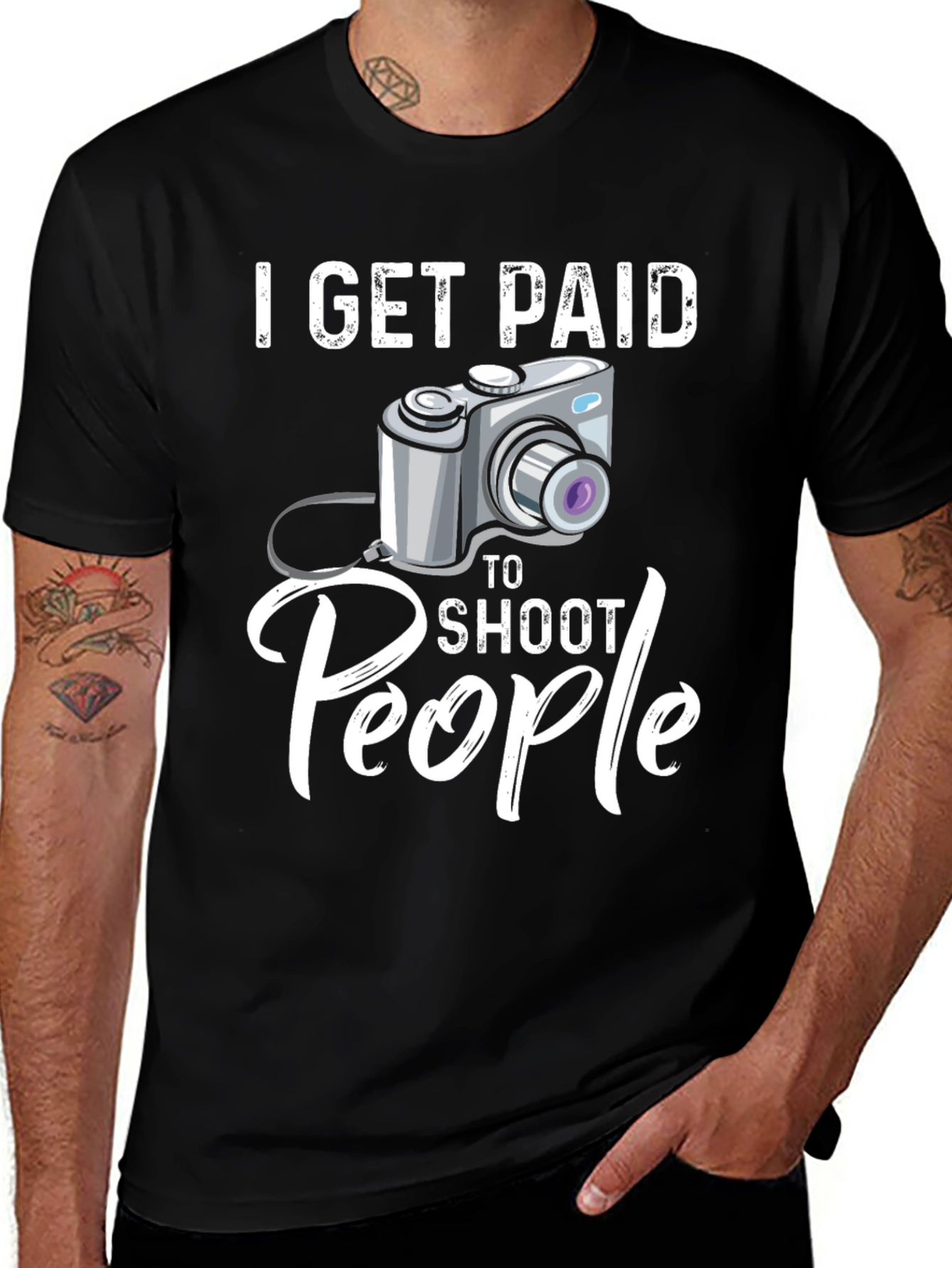 I Get Paid to Shoot People Funny Photographer T-Shirt