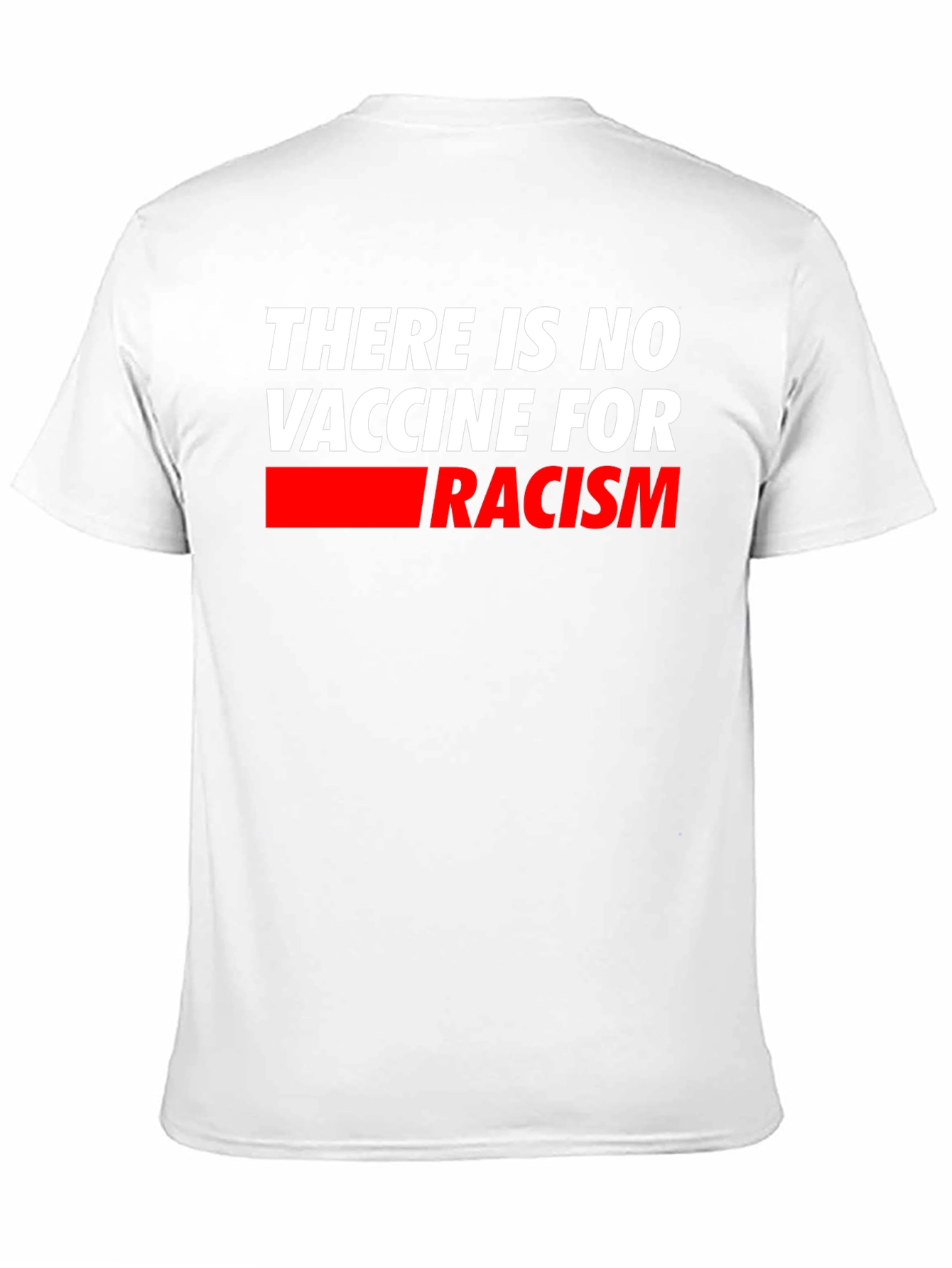 No Vaccine for Racism T-Shirt - Mens Black