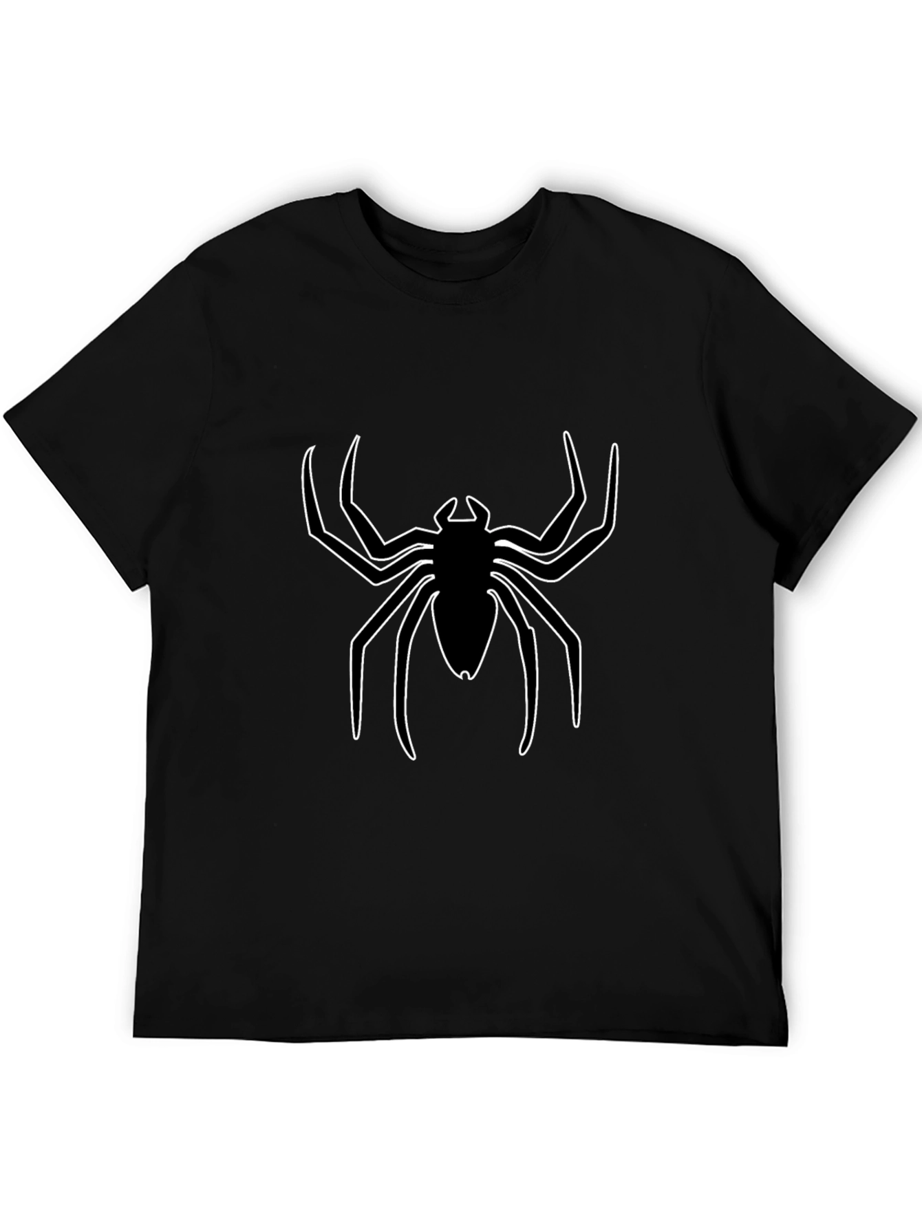 Spider Logo Black T-Shirt - Mens Graphic Tee