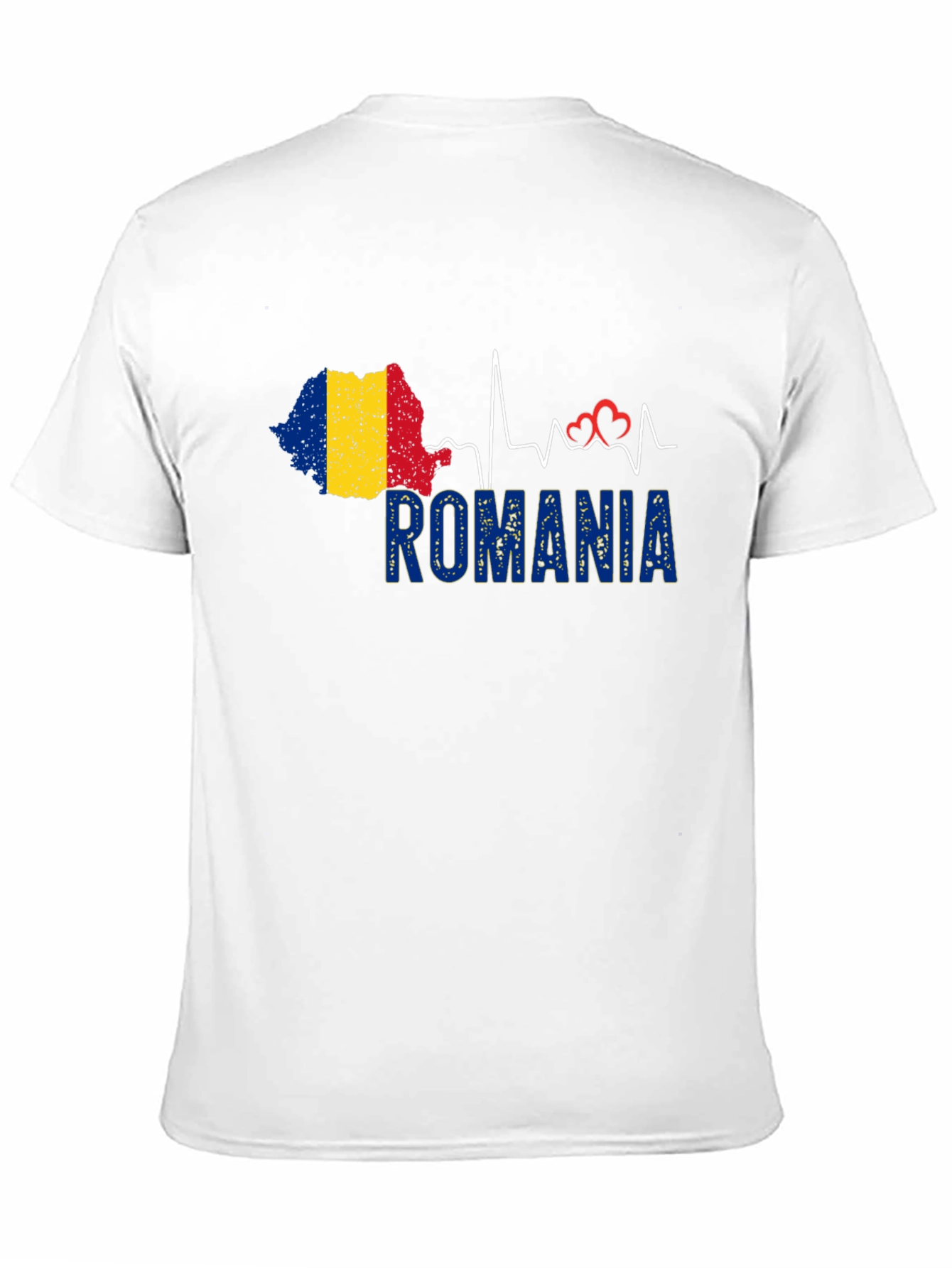 Romania Heartbeat T-Shirt Country Pride Tee