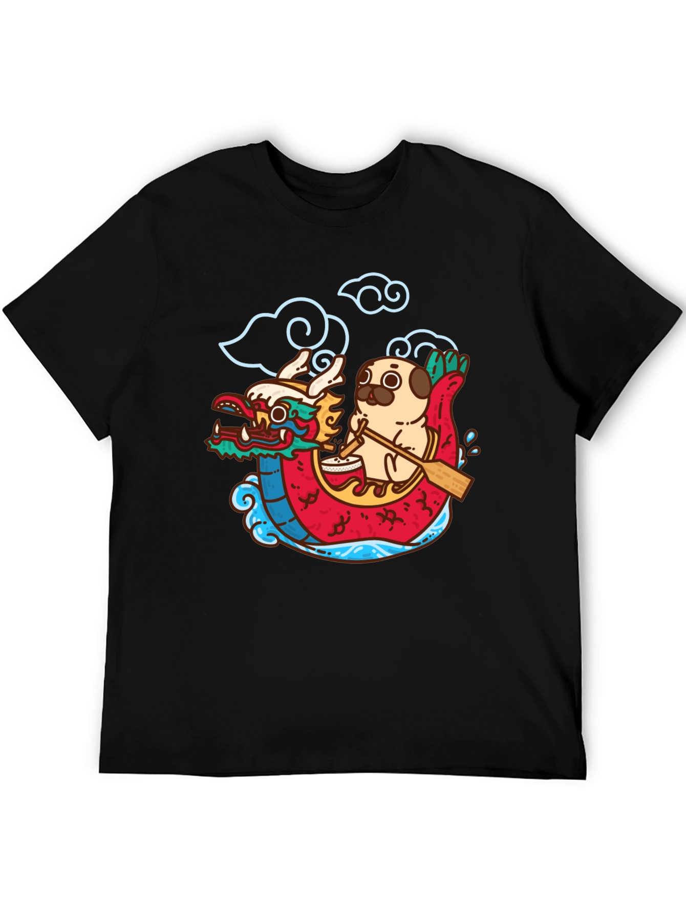 Dragon Boat Pug T-Shirt