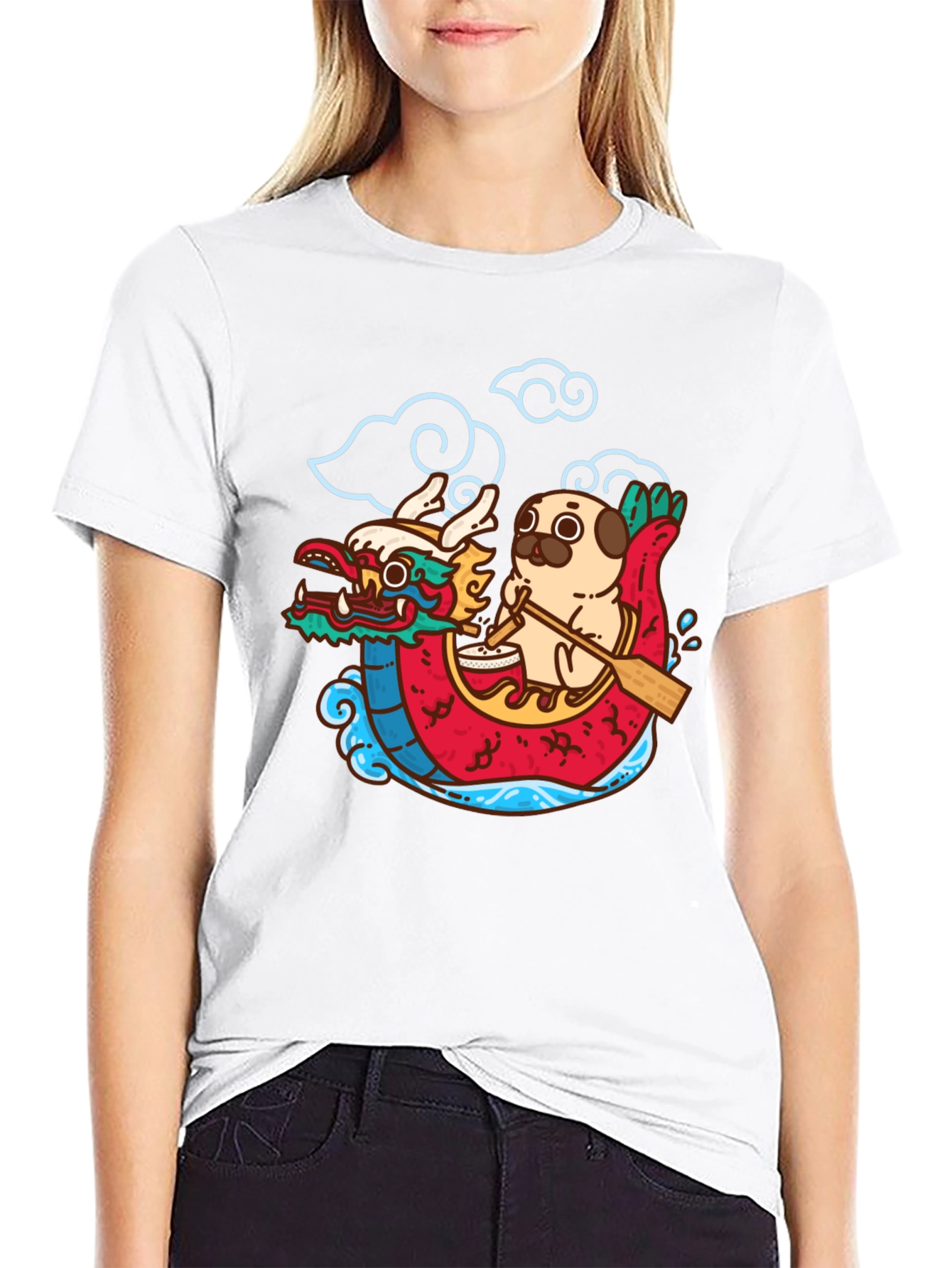 Dragon Boat Pug T-Shirt