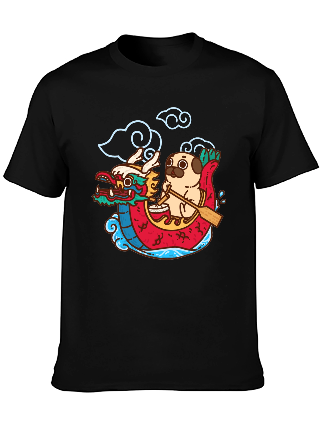 Dragon Boat Pug T-Shirt