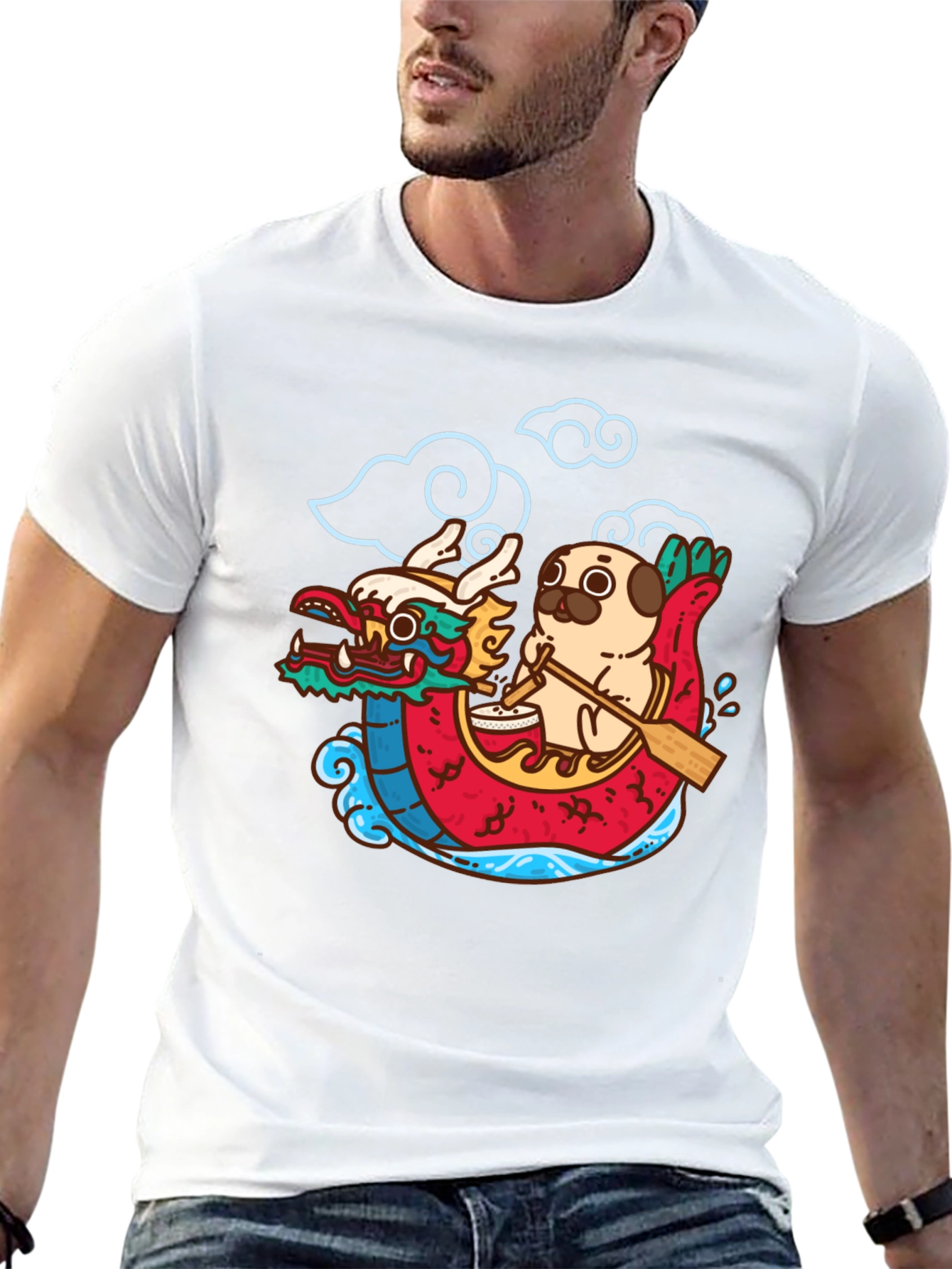 Dragon Boat Pug T-Shirt