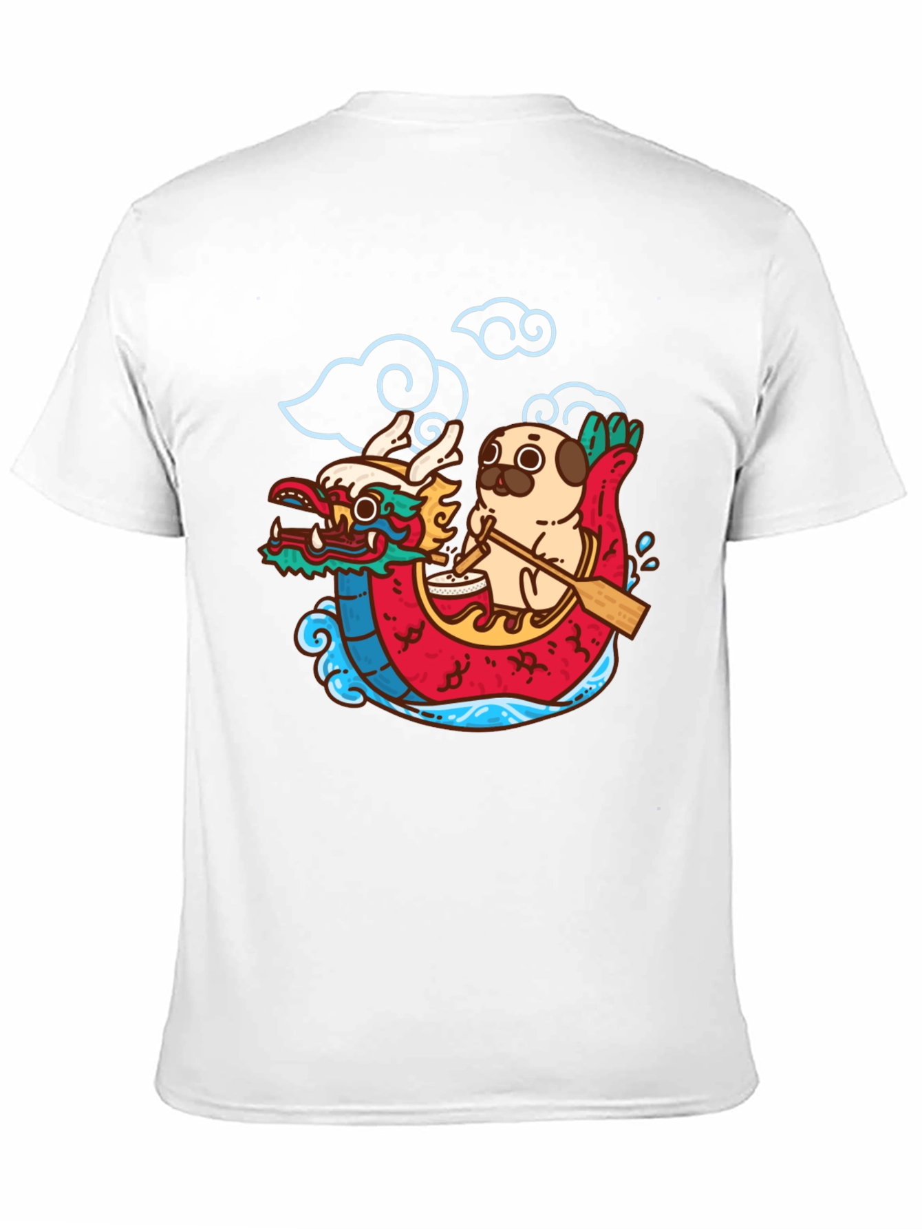 Dragon Boat Pug T-Shirt