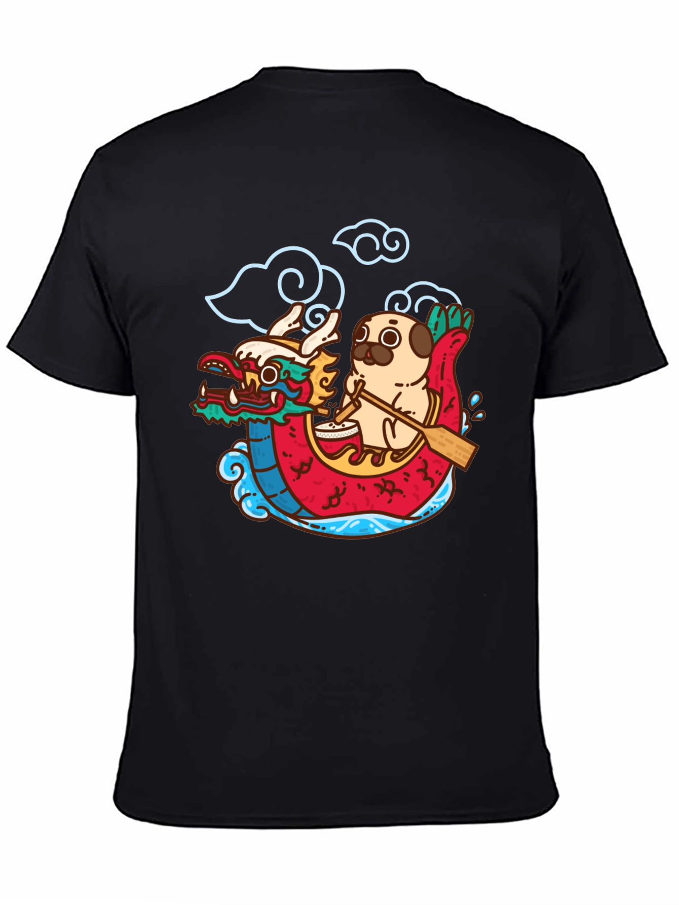 Dragon Boat Pug T-Shirt
