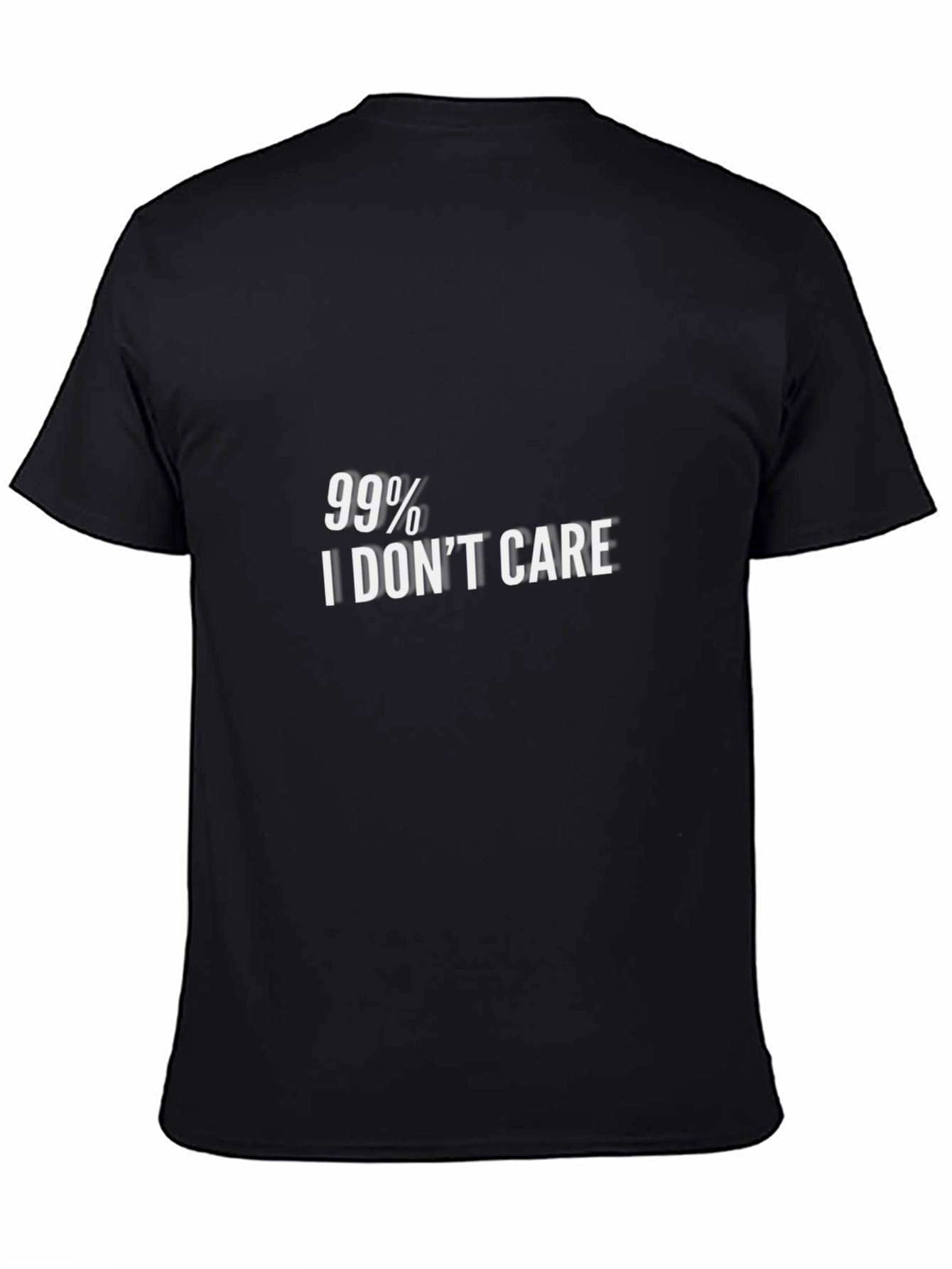 99% I Dont Care Graphic Tee - Black