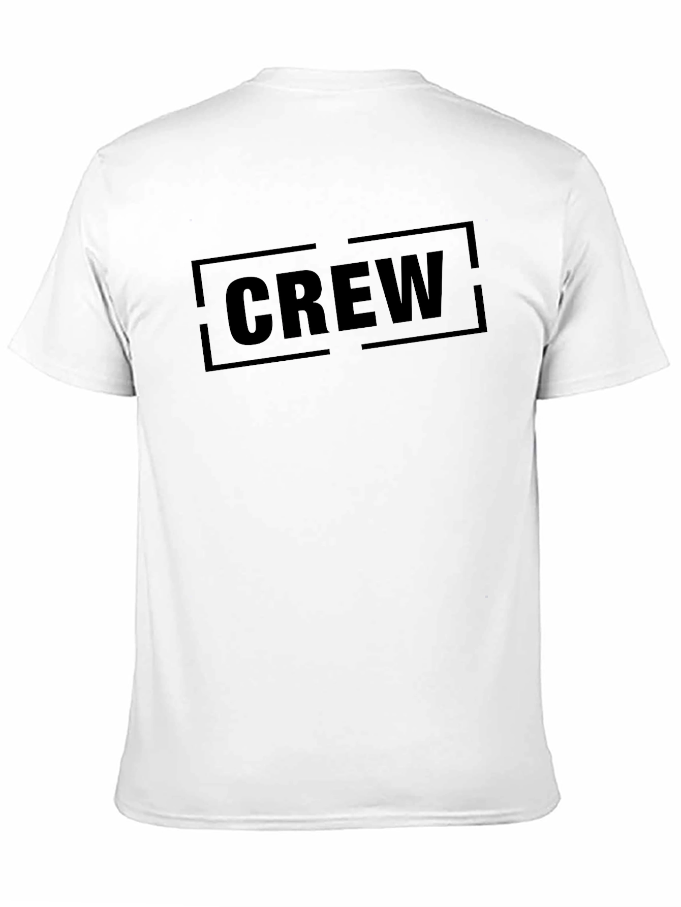 Mens Black Crew Graphic T-Shirt