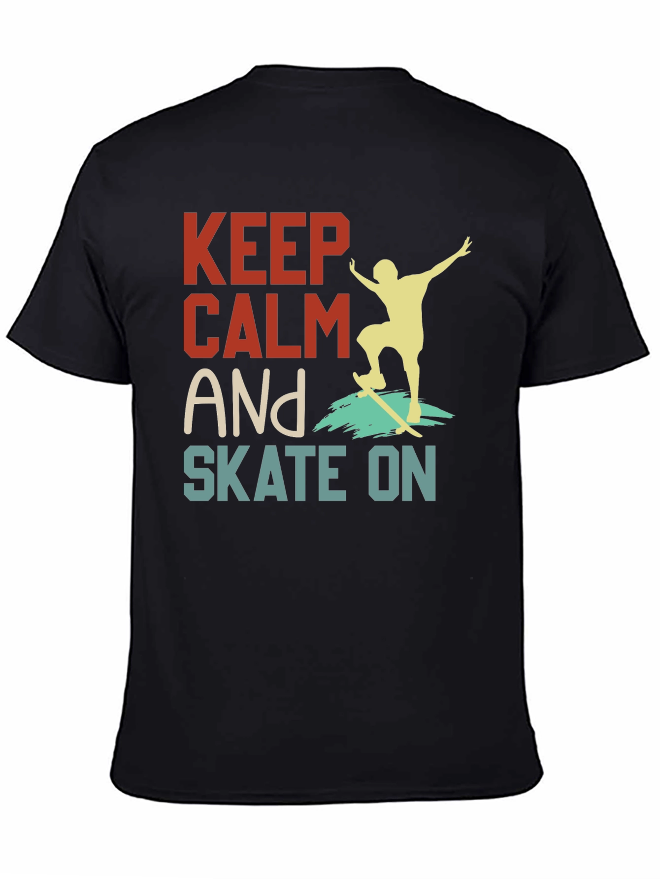 Keep Calm and Skate On Graphic Tee