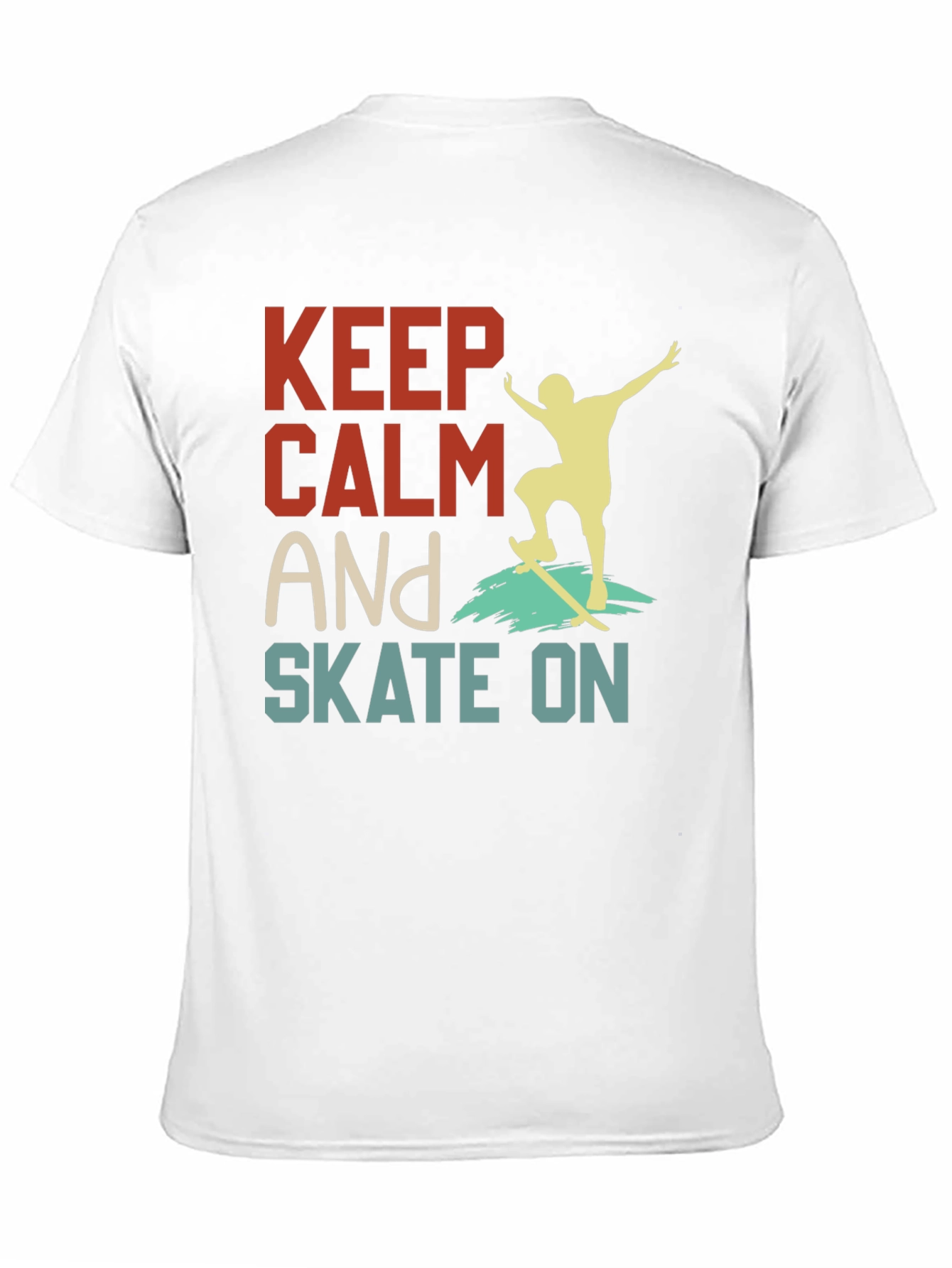 Keep Calm and Skate On Graphic Tee
