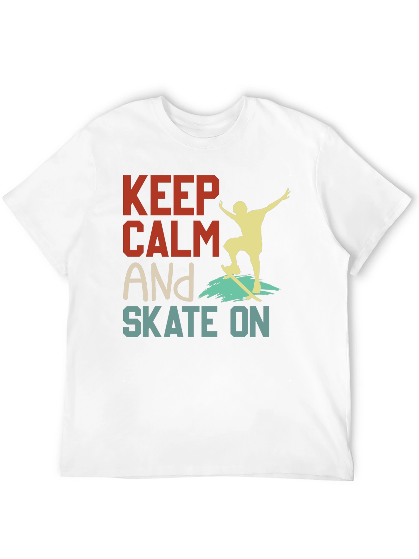 Keep Calm and Skate On Graphic Tee