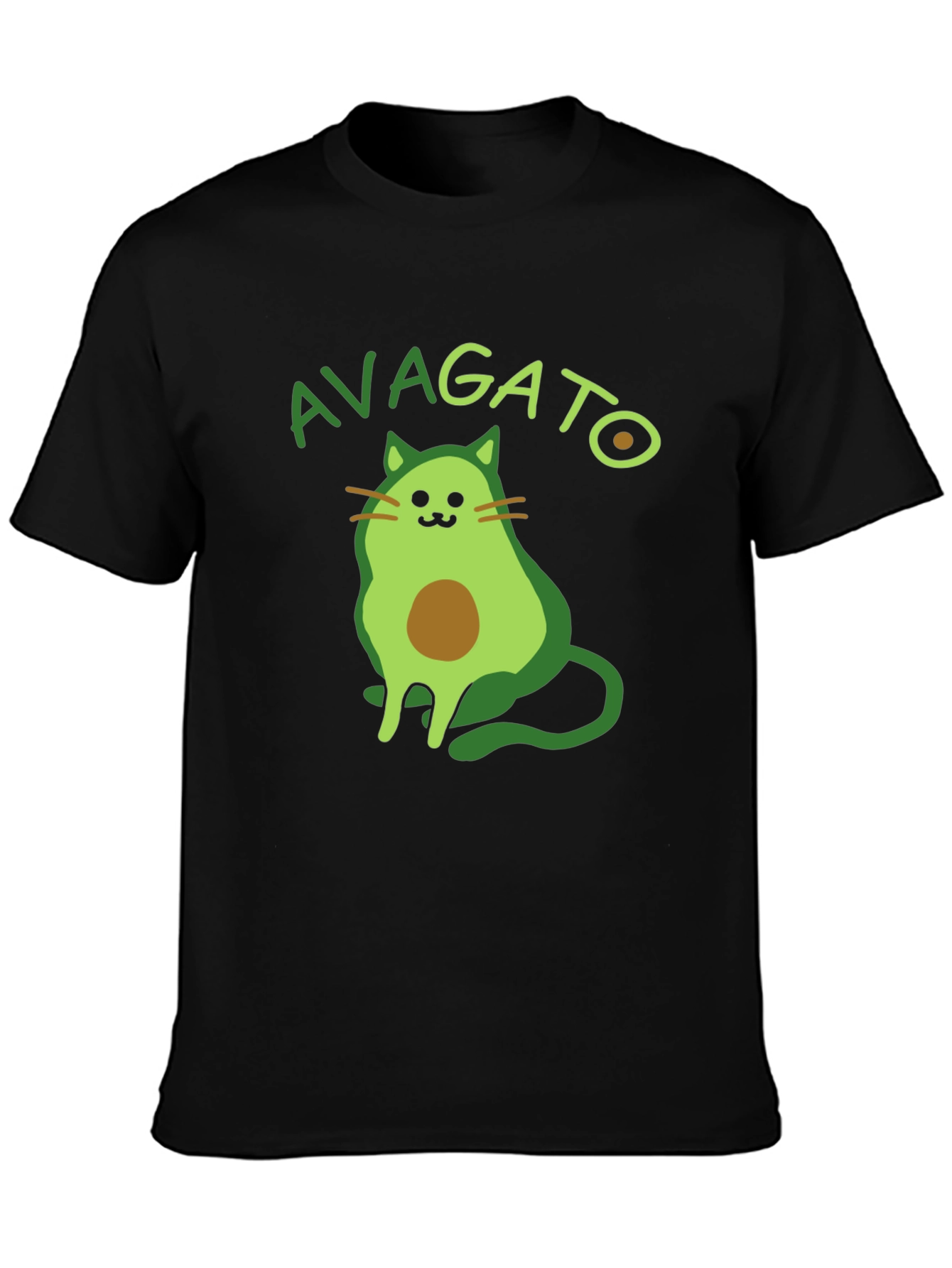 Avagato T-Shirt: Funny Avocado Cat Graphic Tee