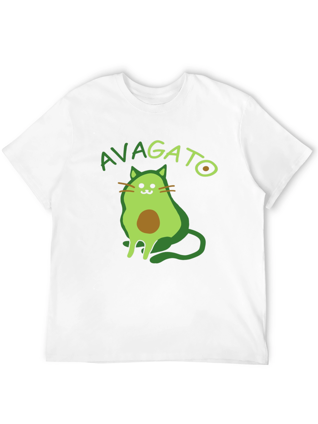 Avagato T-Shirt: Funny Avocado Cat Graphic Tee