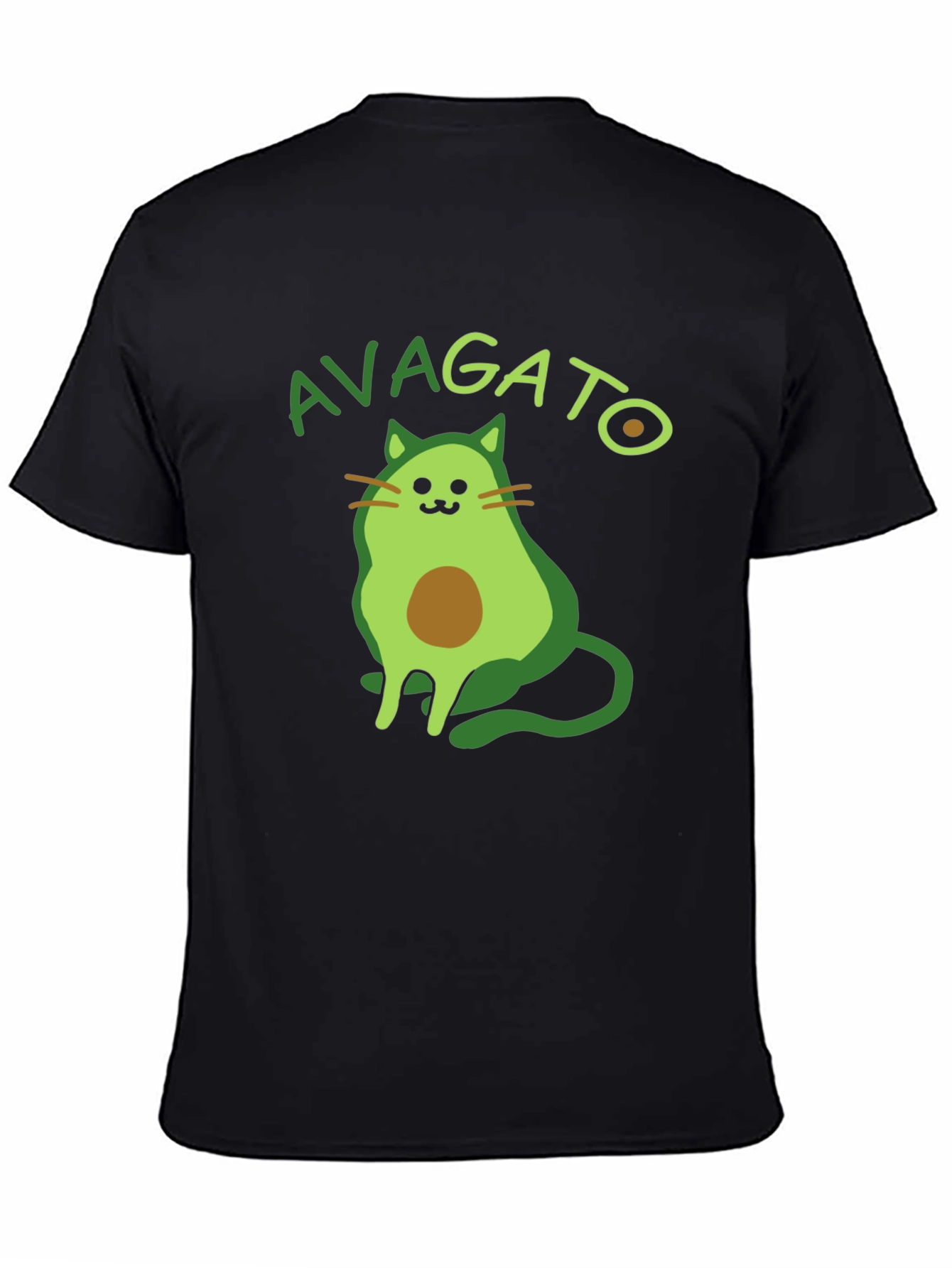 Avagato T-Shirt: Funny Avocado Cat Graphic Tee