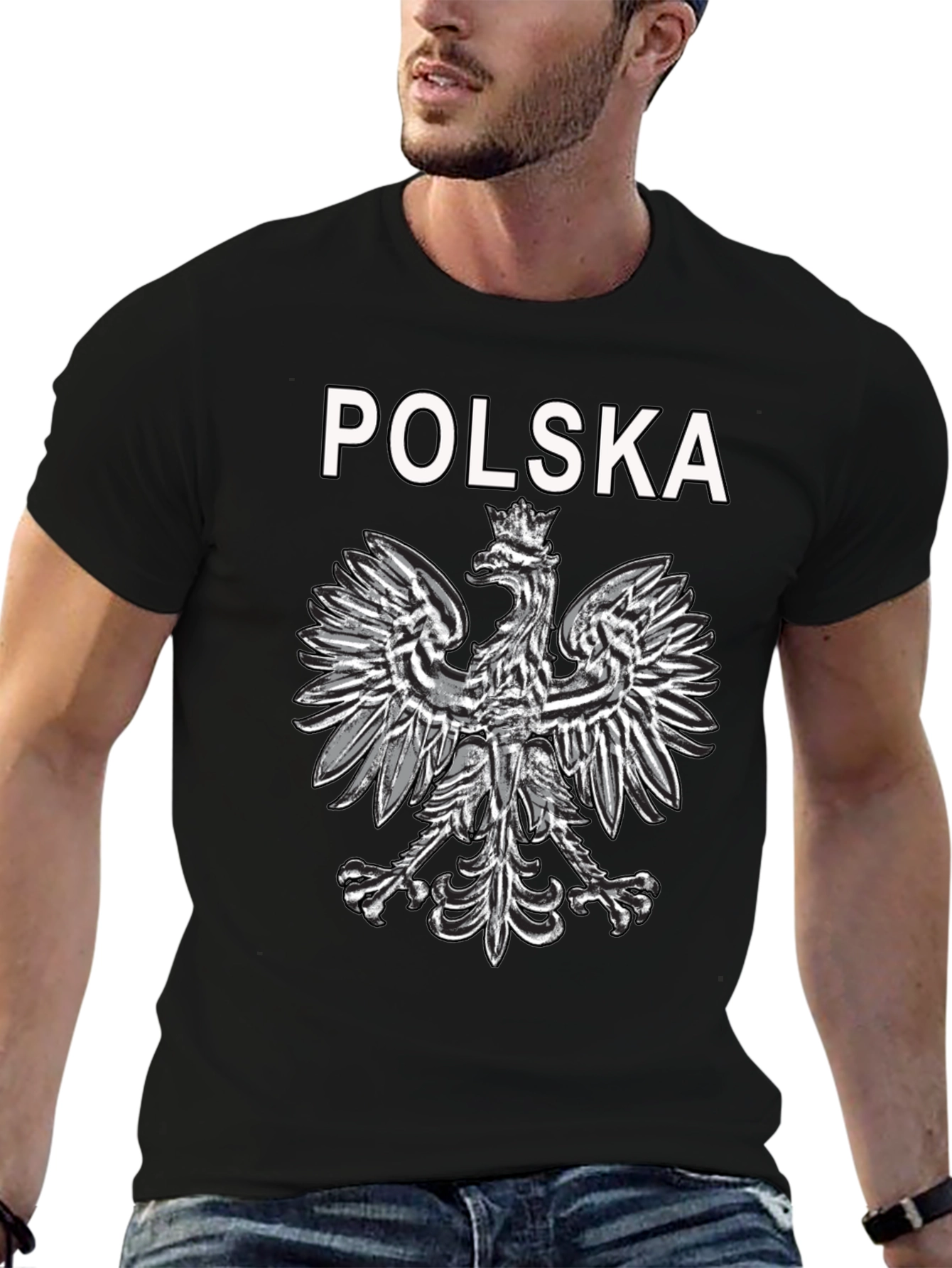 Poland Eagle T-Shirt - Black Polska Pride Tee