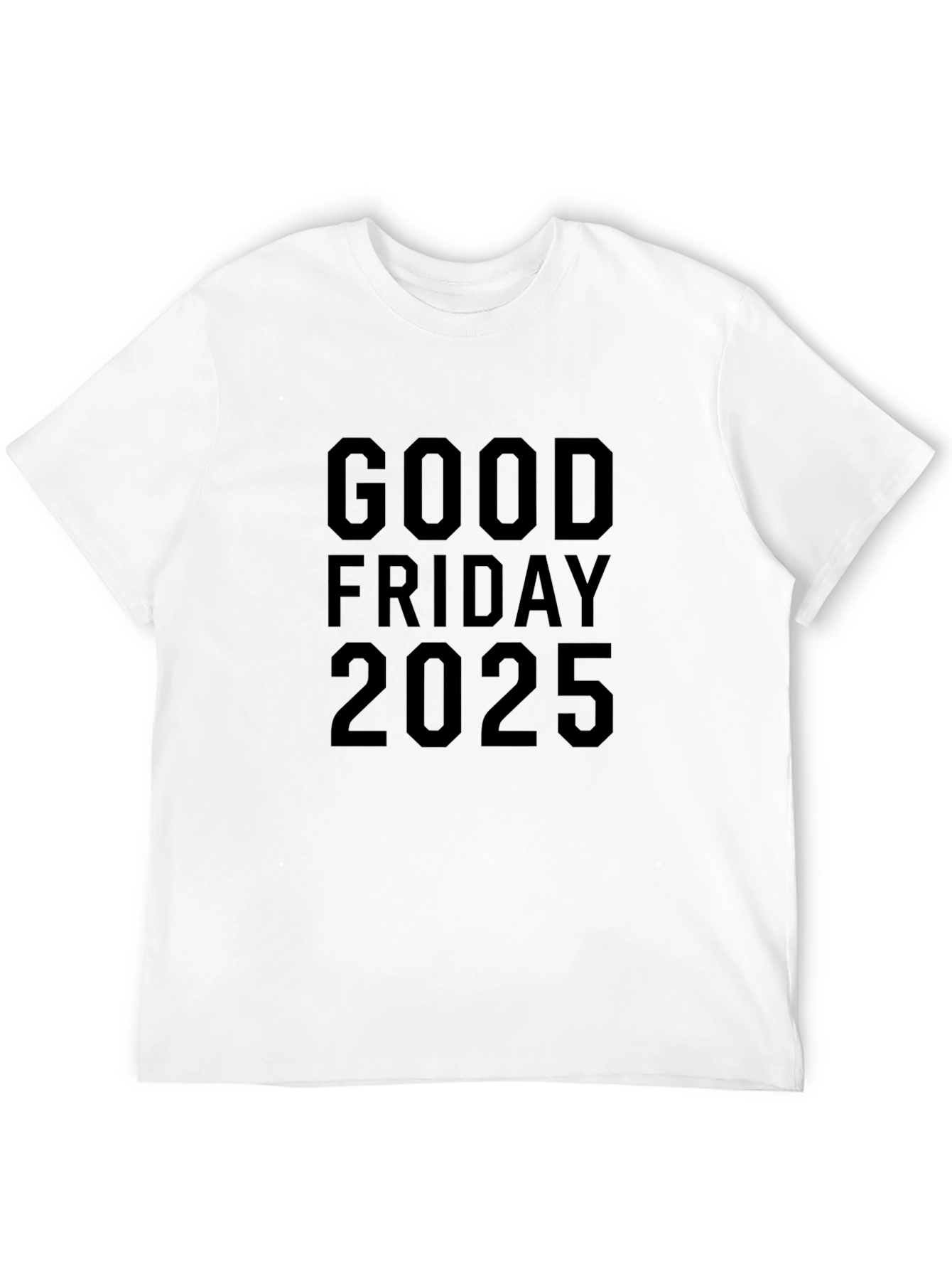 Good Friday 2025 Graphic Tee - Unisex Black T-Shirt