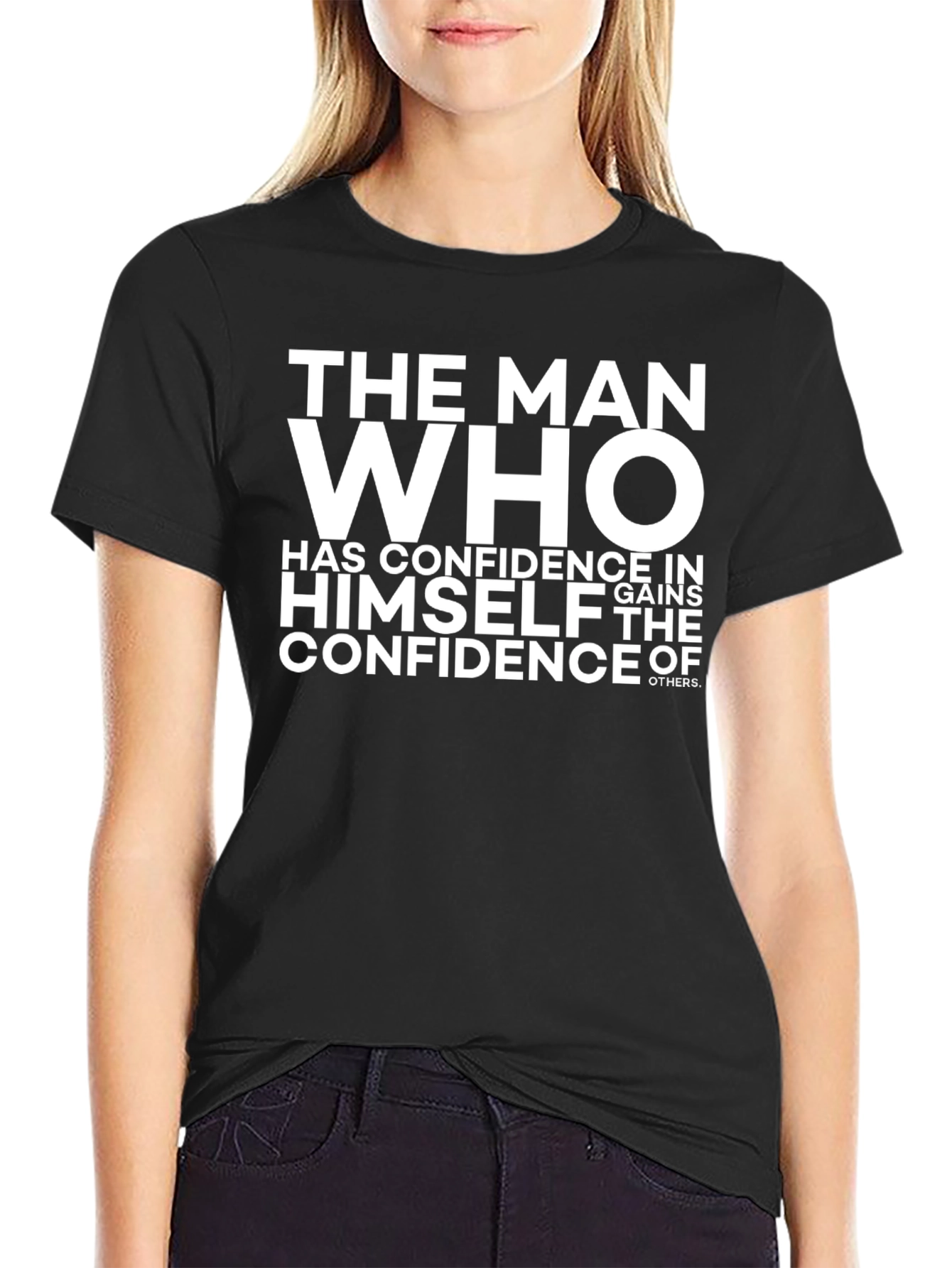 Confident Man Black T-Shirt