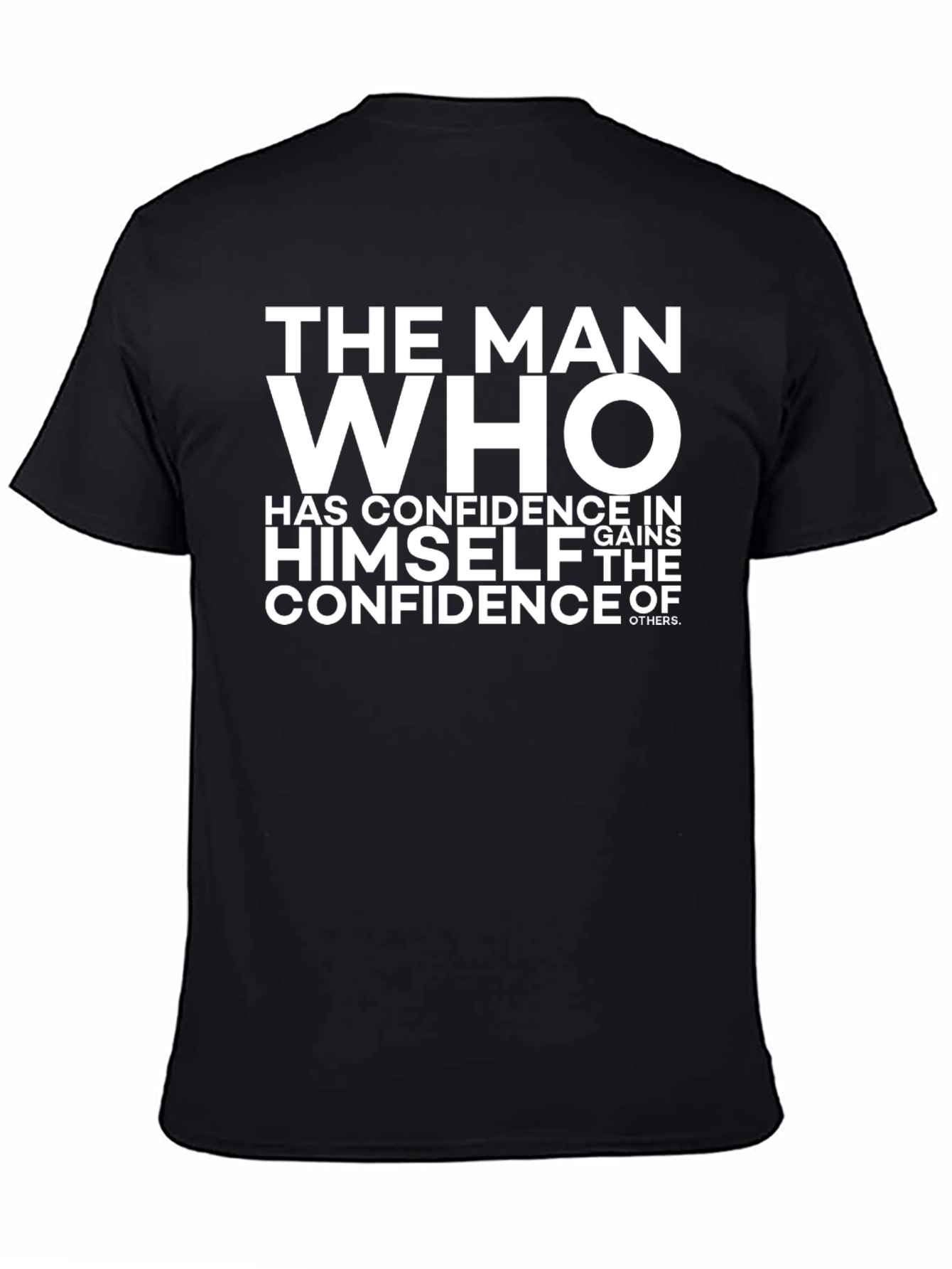 Confident Man Black T-Shirt