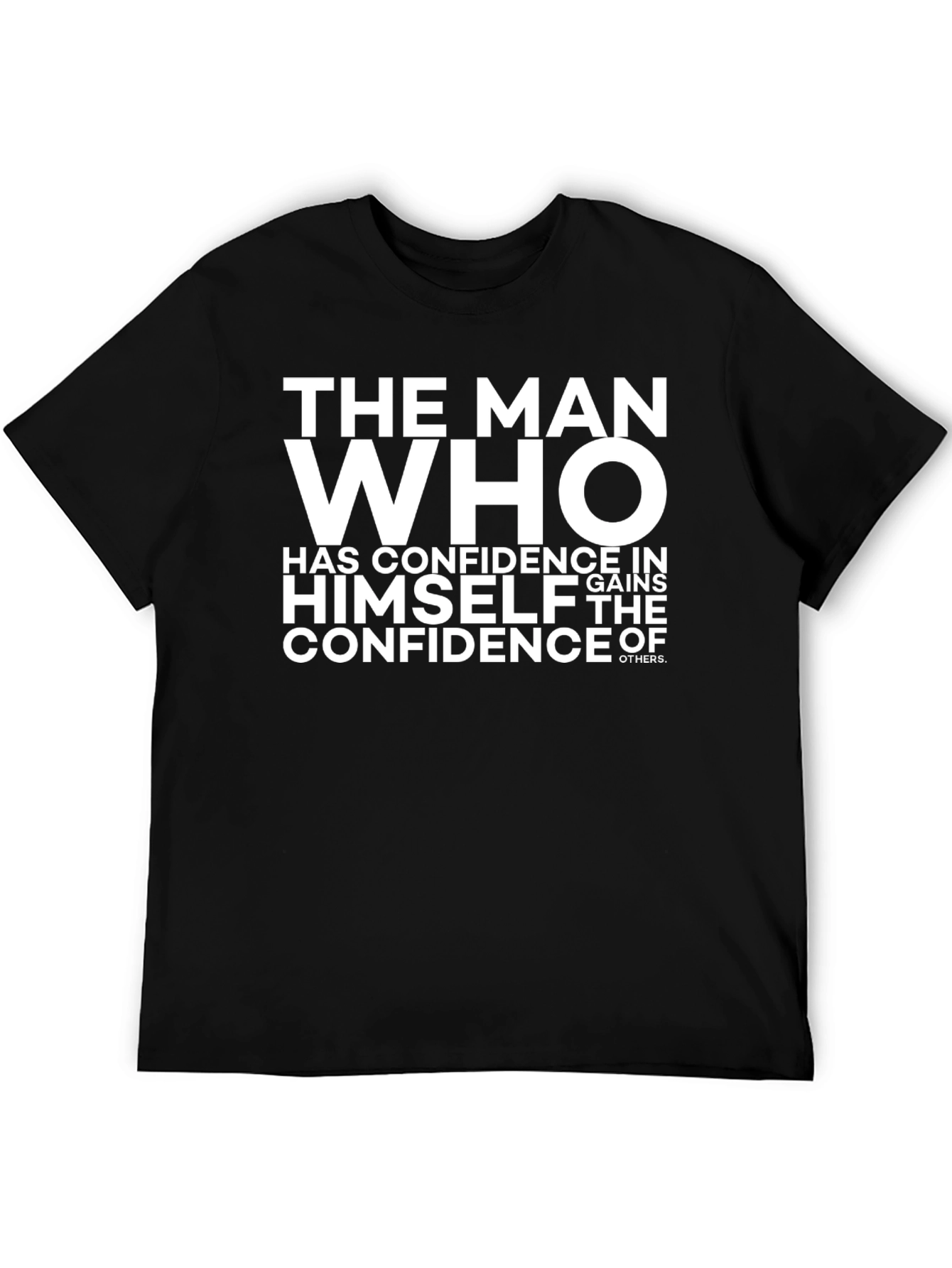 Confident Man Black T-Shirt