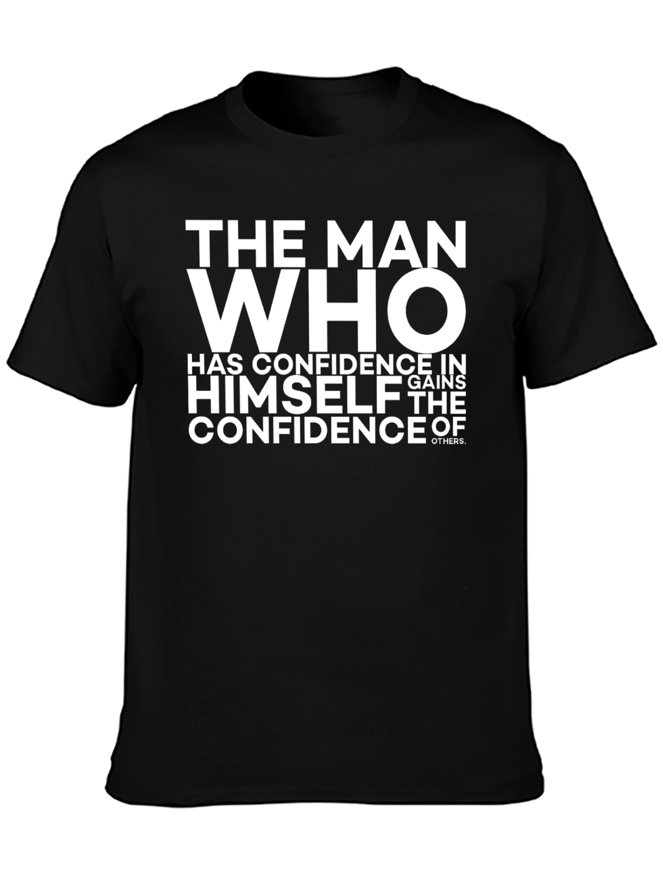Confident Man Black T-Shirt