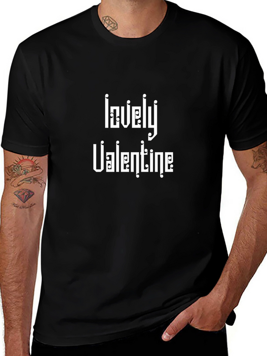 Lovely Valentine Black T-Shirt