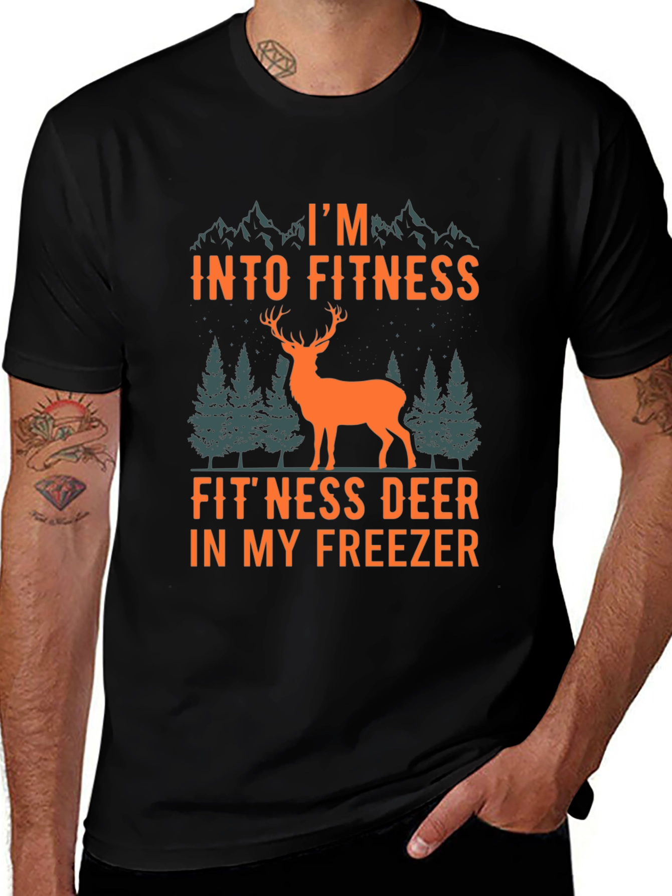 Fitness Deer T-Shirt - Funny Hunter Tee