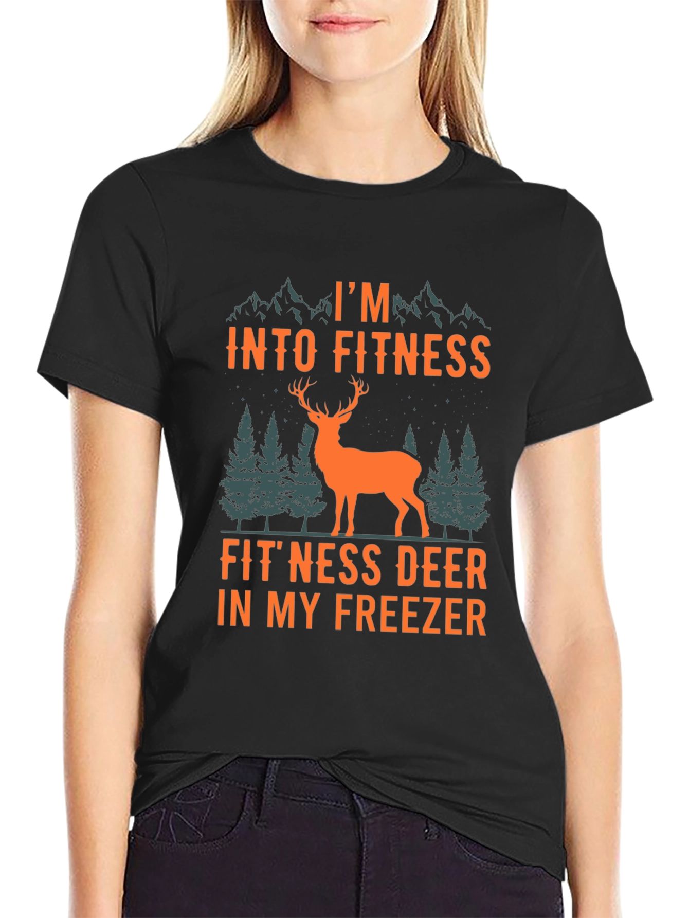 Fitness Deer T-Shirt - Funny Hunter Tee