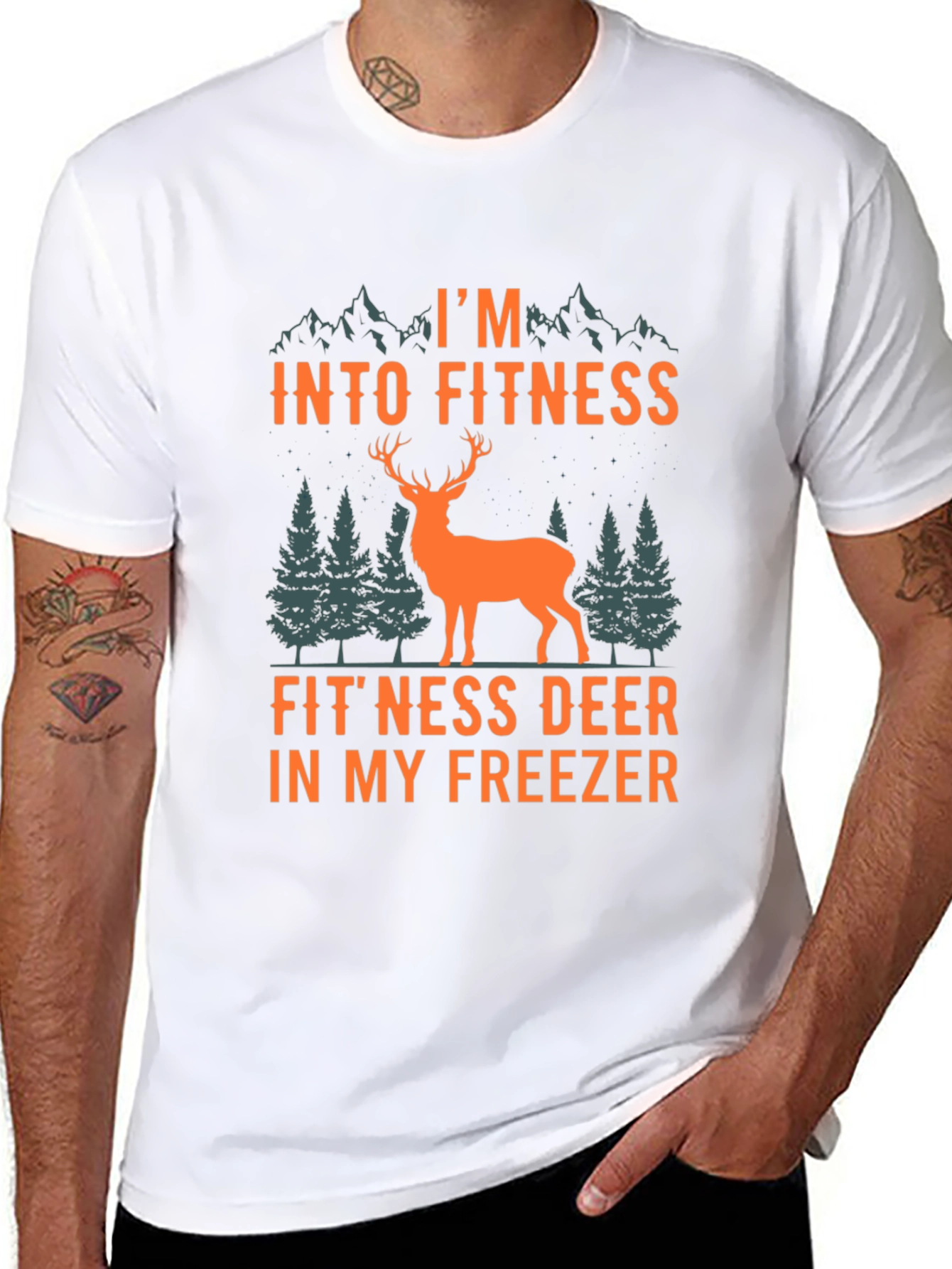 Fitness Deer T-Shirt - Funny Hunter Tee