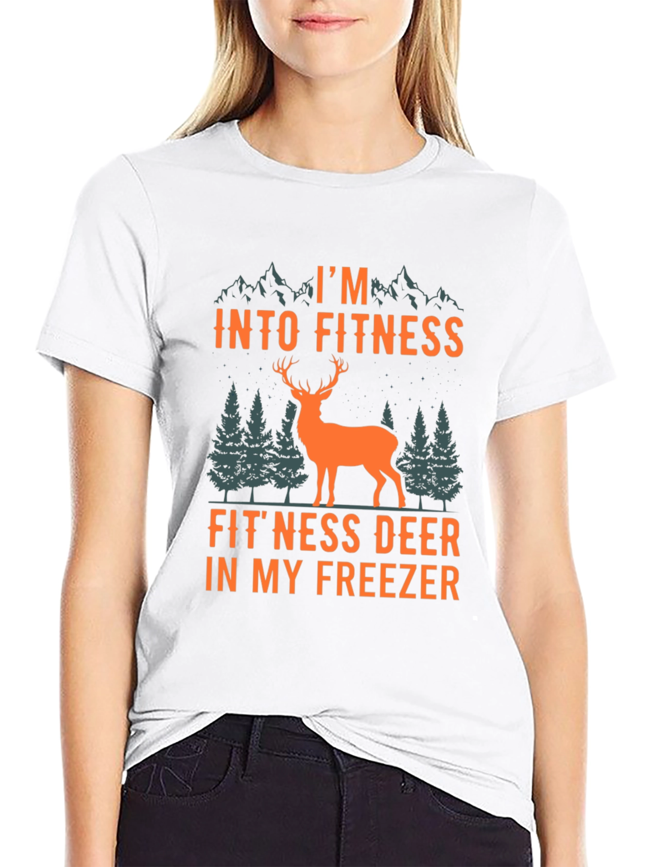 Fitness Deer T-Shirt - Funny Hunter Tee