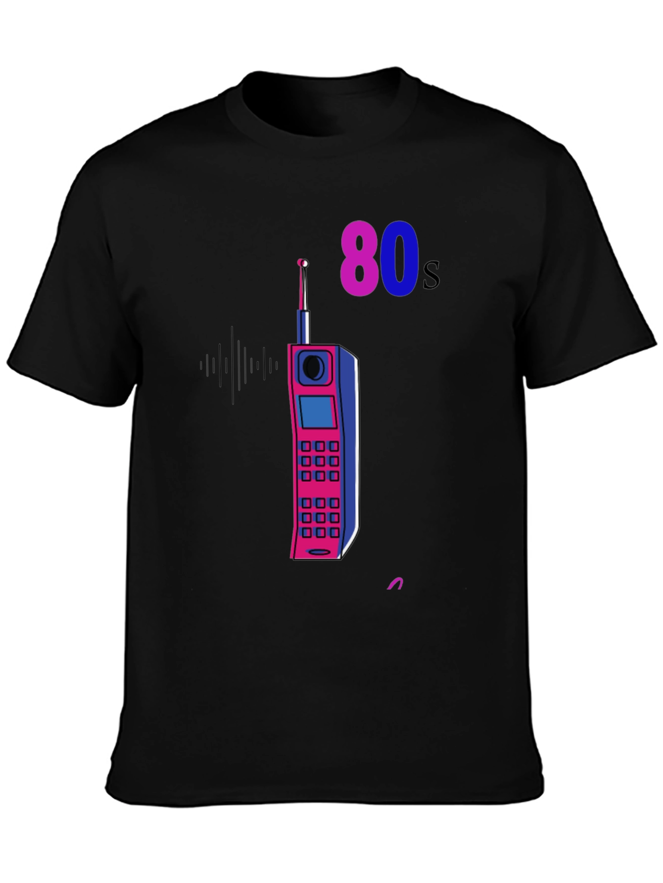 Retro 80s Phone Graphic T-Shirt