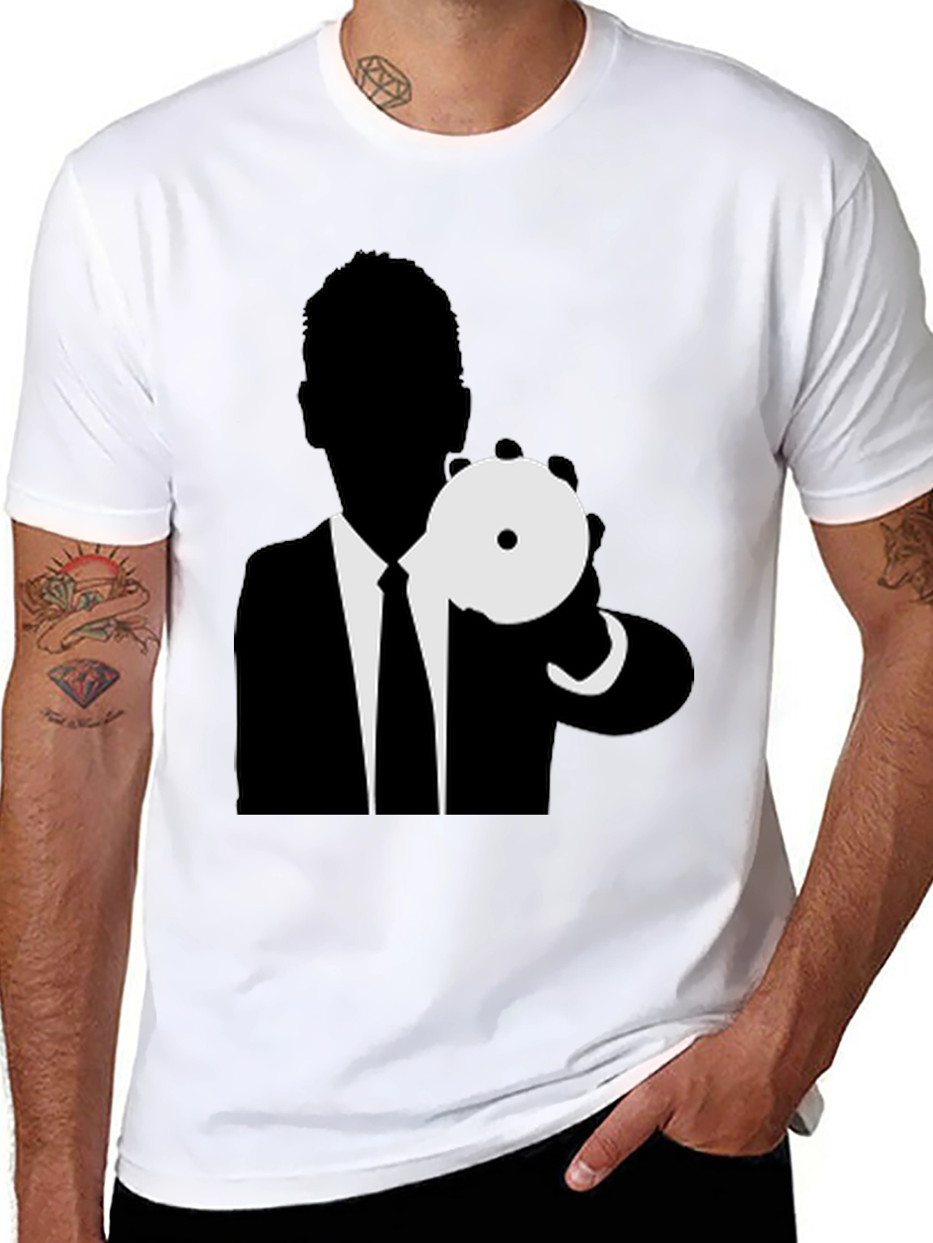 Men in Black Graphic Tee - Black