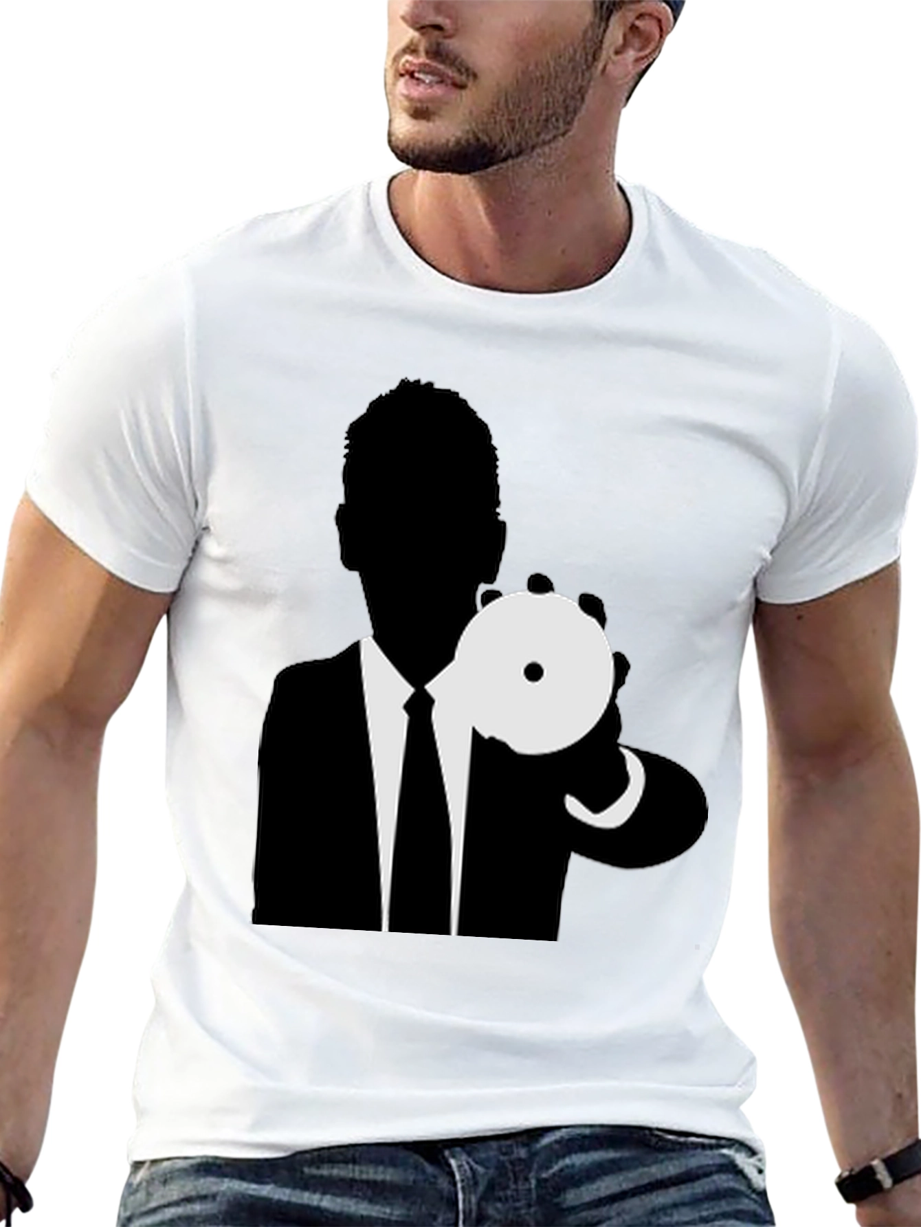 Men in Black Graphic Tee - Black