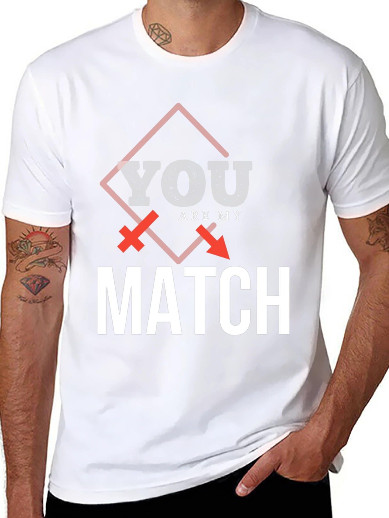 You Are My Match Graphic T-Shirt