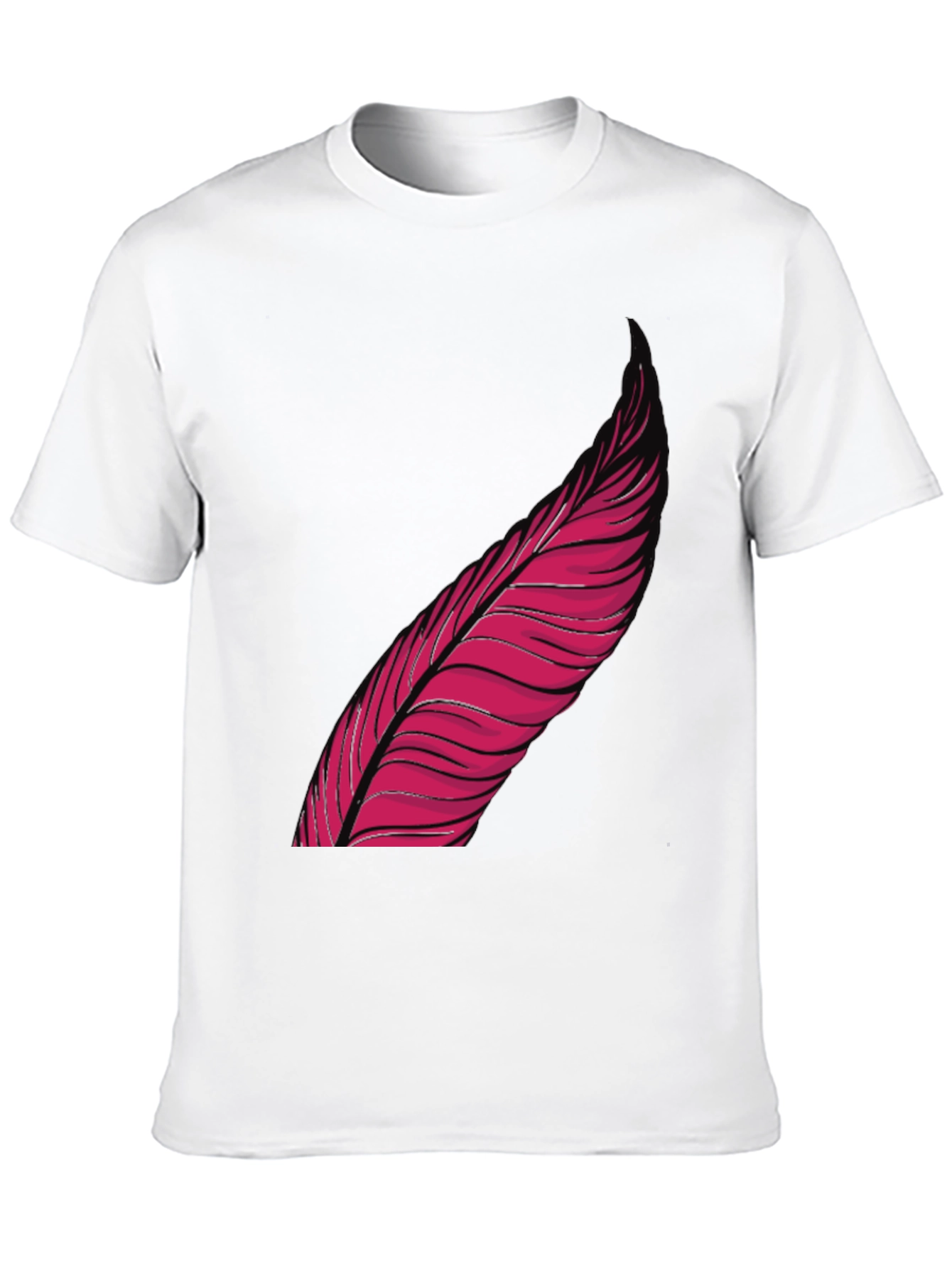 Feather Graphic Black T-Shirt
