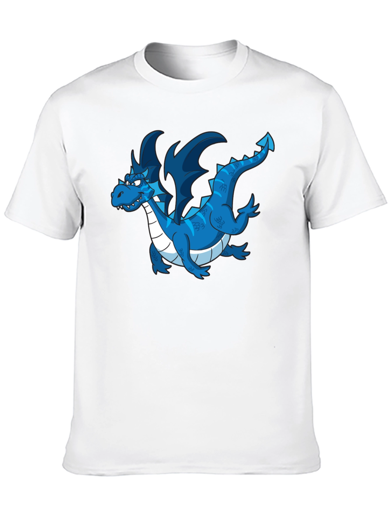 Blue Dragon Graphic T-Shirt - Mens Black Tee