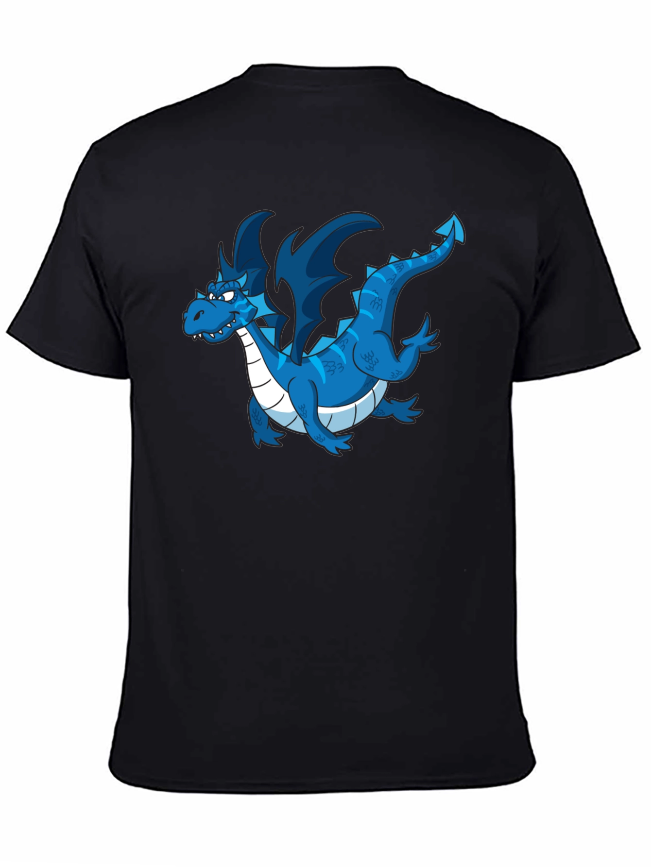Blue Dragon Graphic T-Shirt - Mens Black Tee