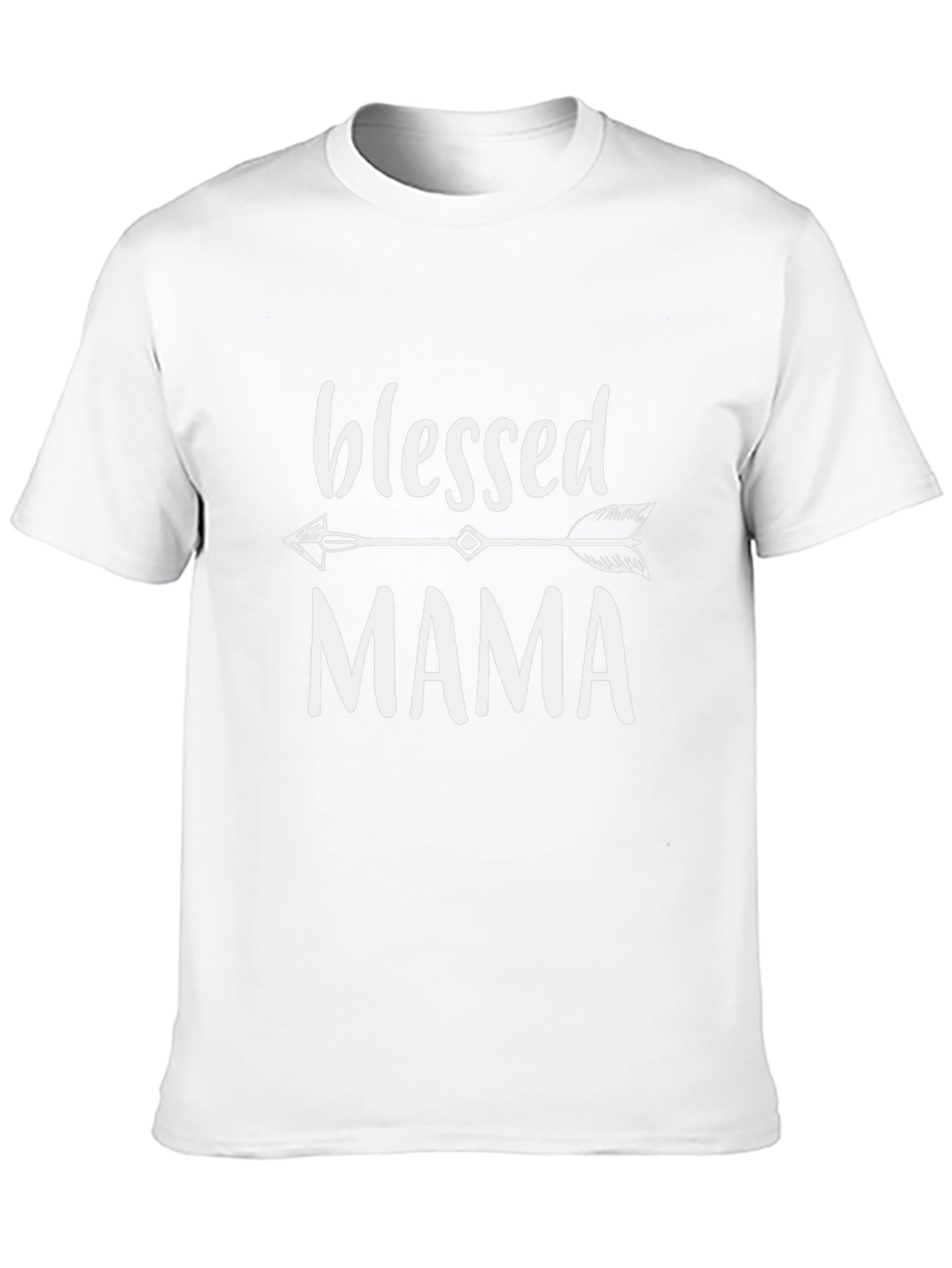 Blessed Mama Arrow Graphic Tee - Black