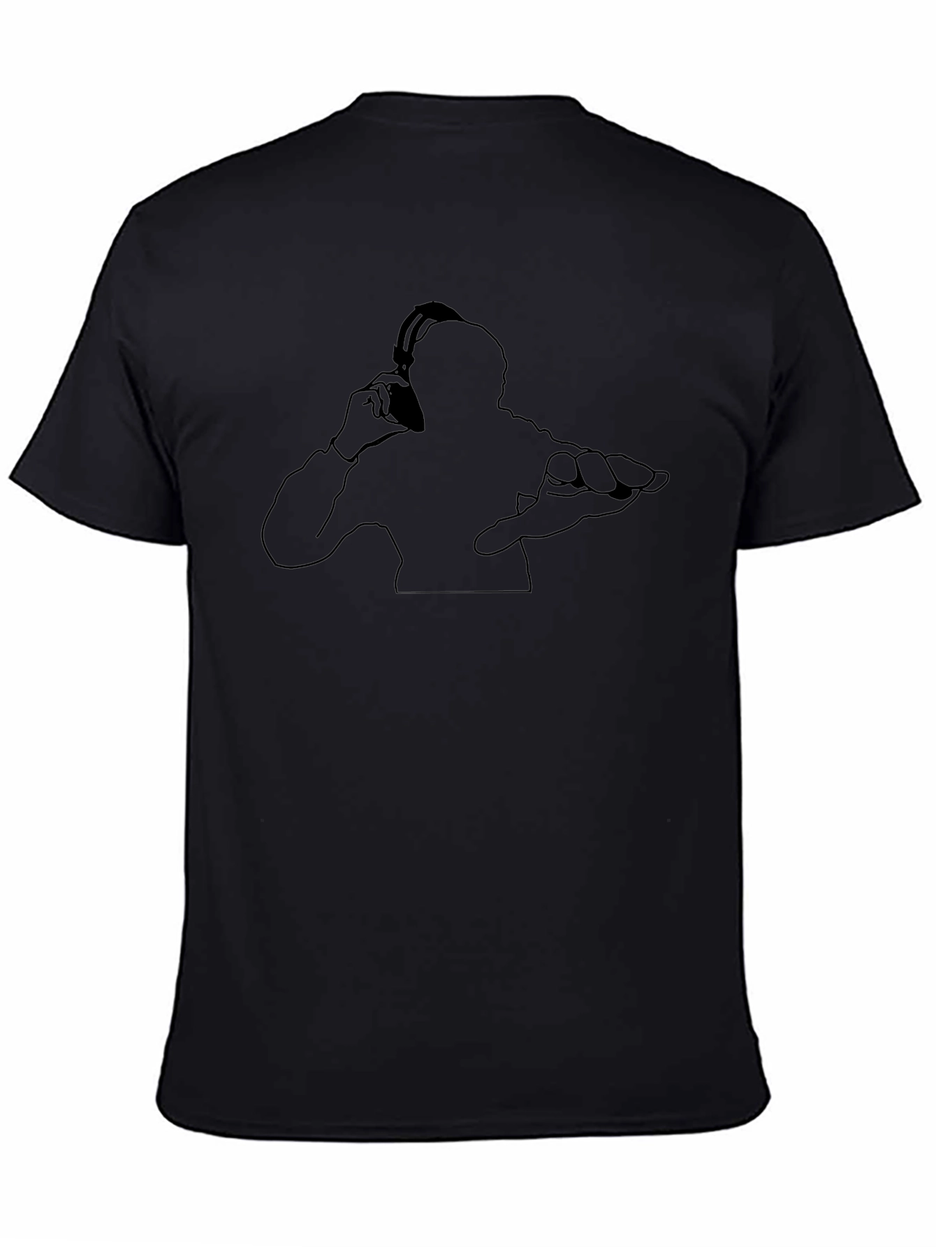DJ Silhouette Black T-Shirt - Modern Music Lovers Tee